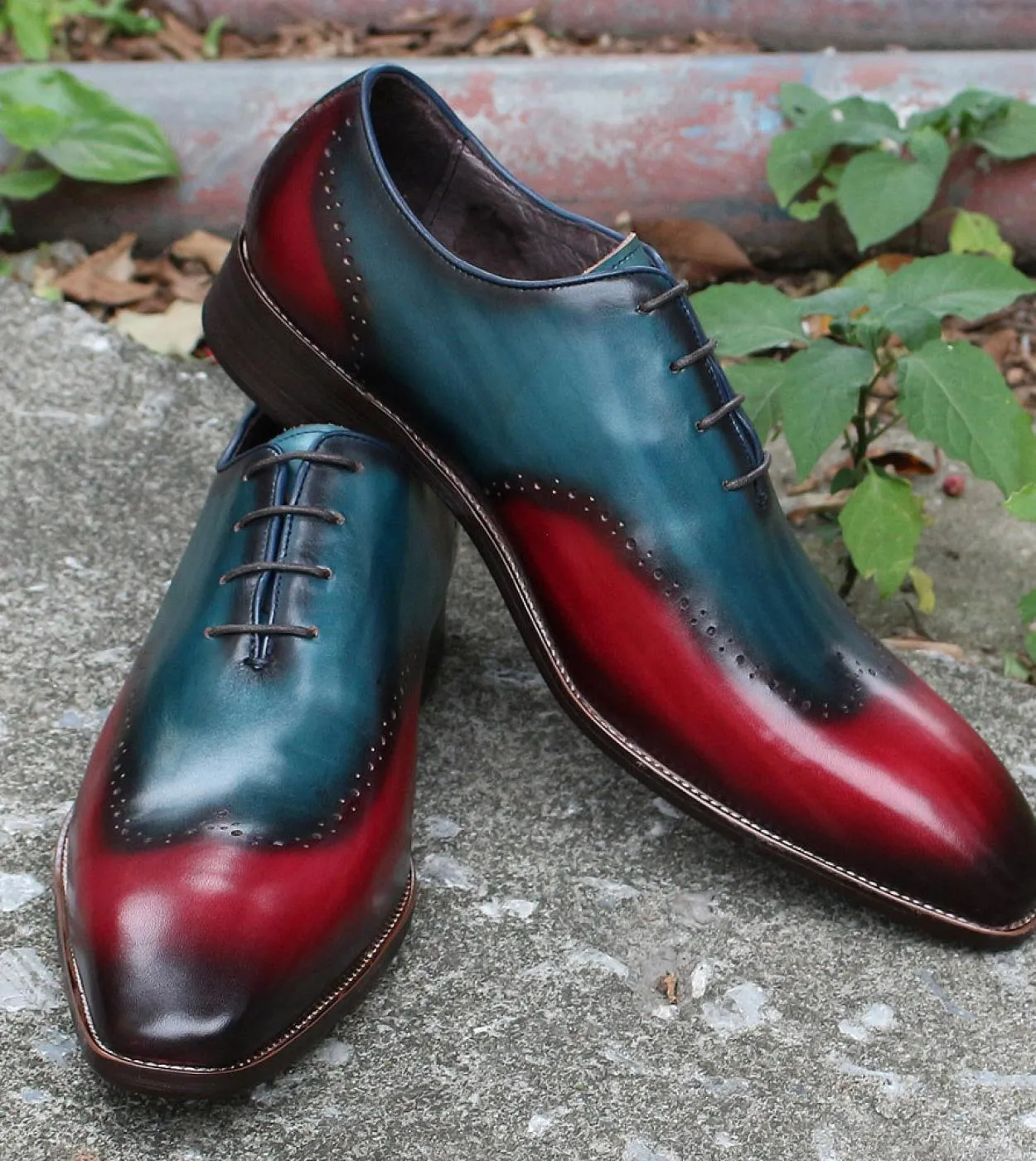 Scarpe eleganti da uomo Scarpe eleganti da cerimonia di lusso da uomo Scarpe blu di lusso da uomo di grandi dimensioni