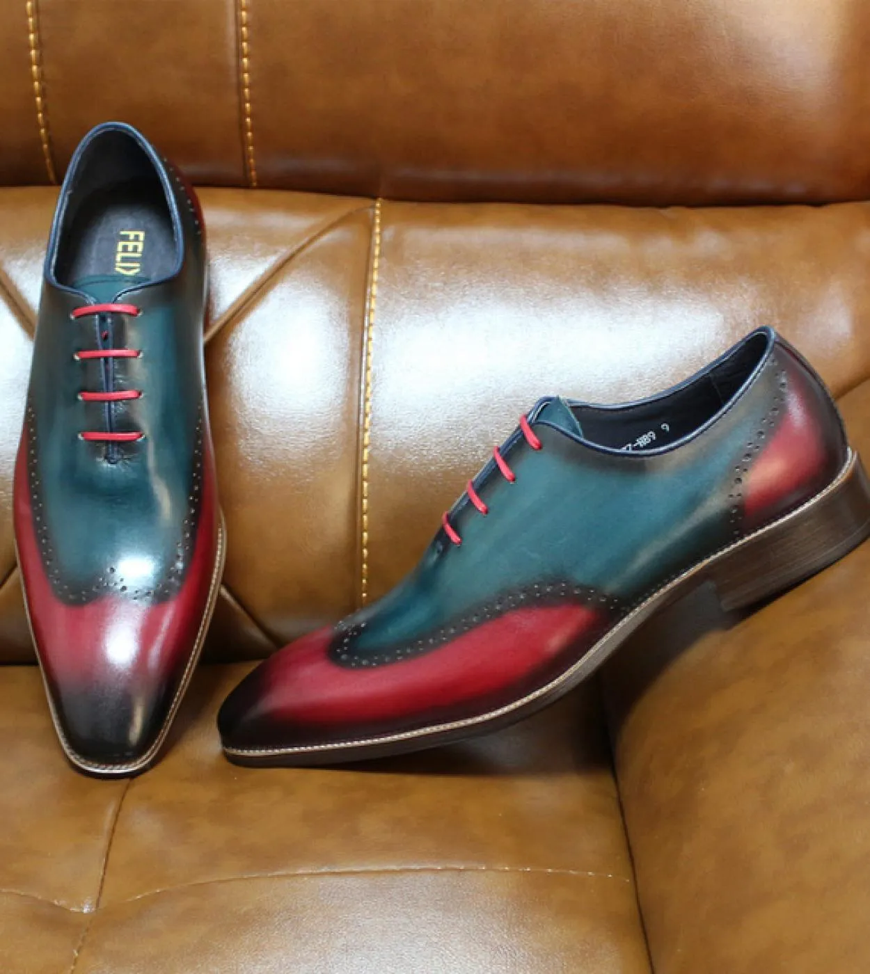 Scarpe eleganti da uomo Scarpe eleganti da cerimonia di lusso da uomo Scarpe blu di lusso da uomo di grandi dimensioni