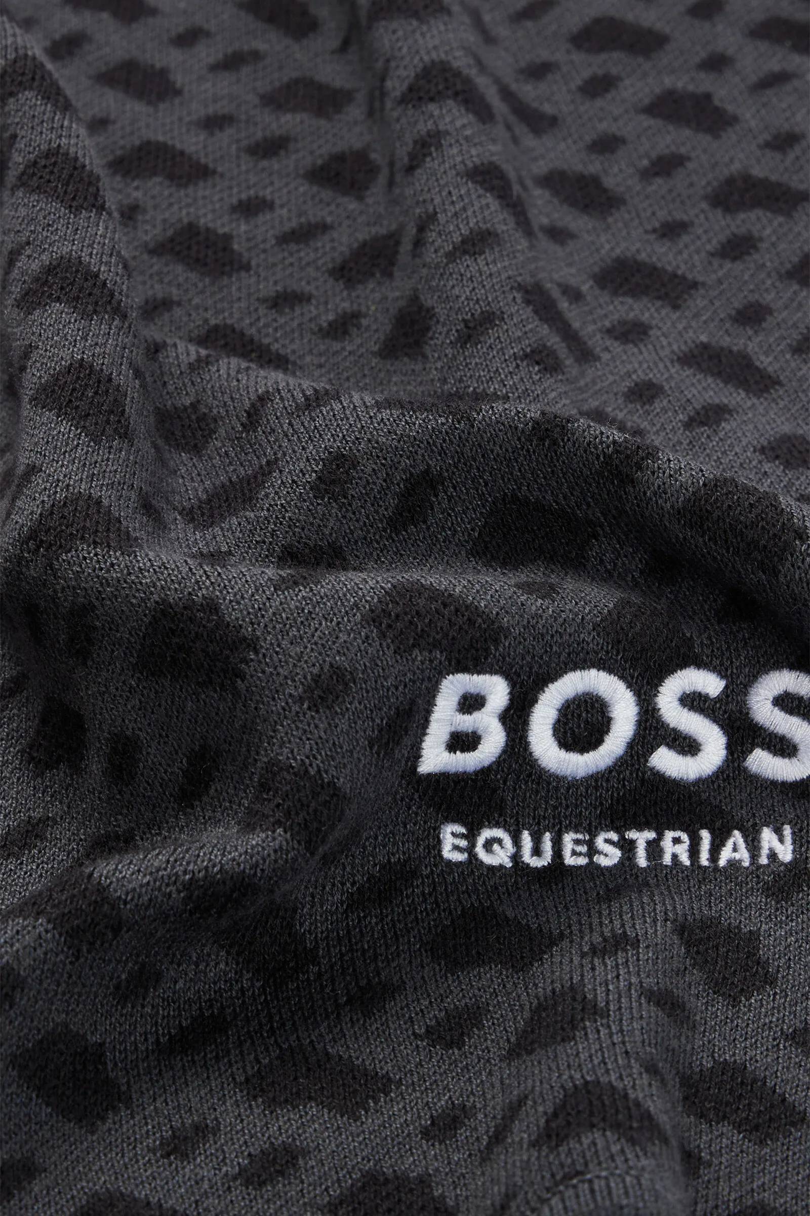 Sciarpa con monogramma Boss