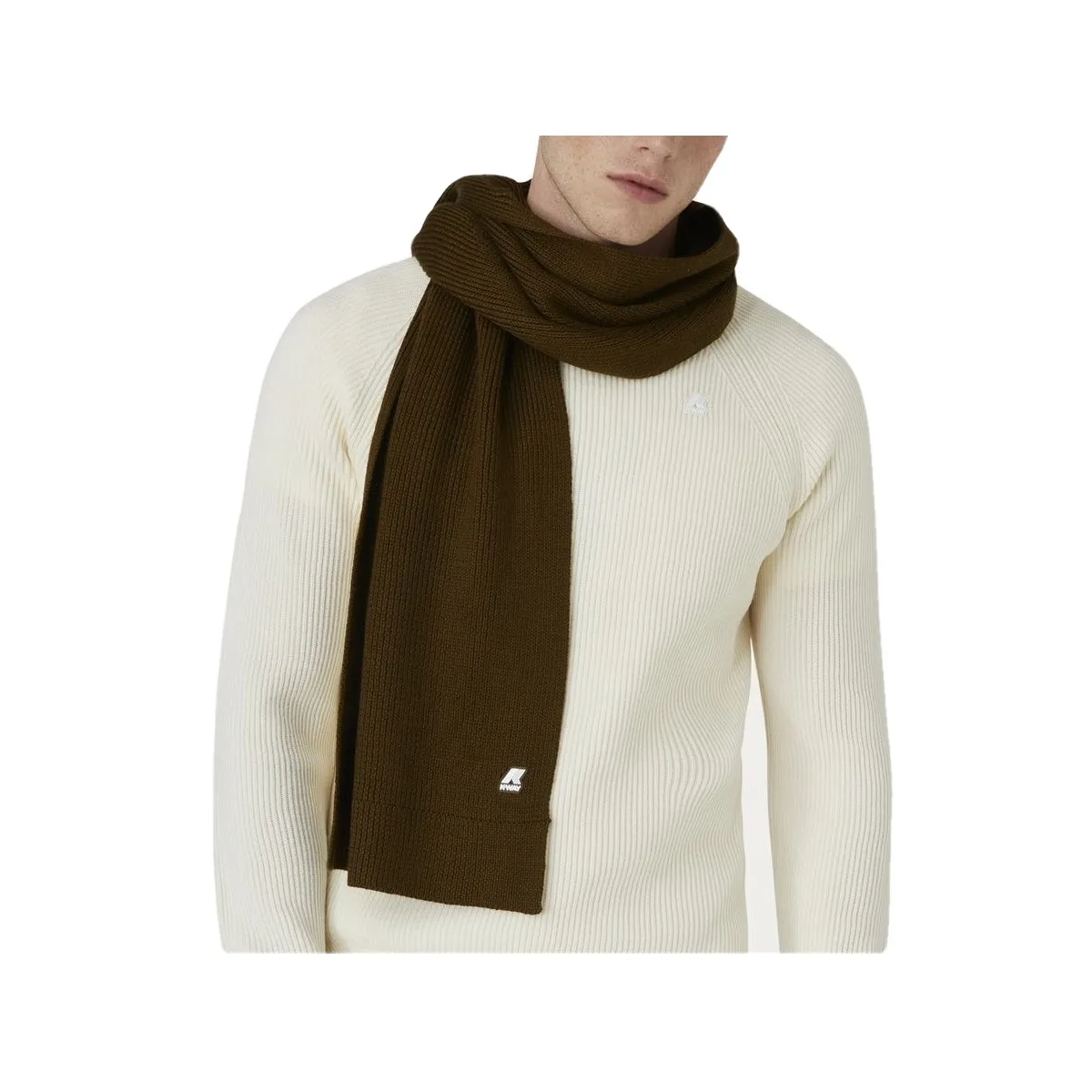 Sciarpa Etienne Cardigan Stitch Green Blackish