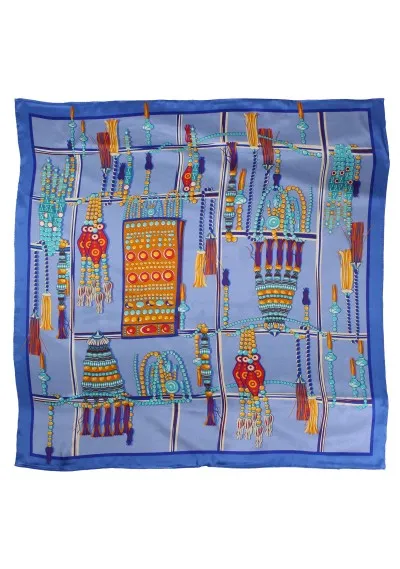 Sciarpa oversize con disegno tortora