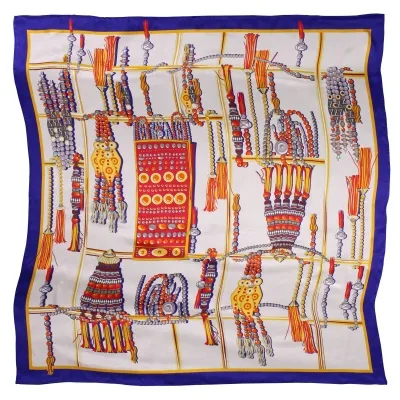 Sciarpa Oversize Design Pattern crema