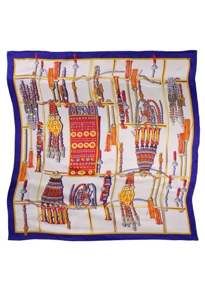 Sciarpa Oversize Design Pattern Old White