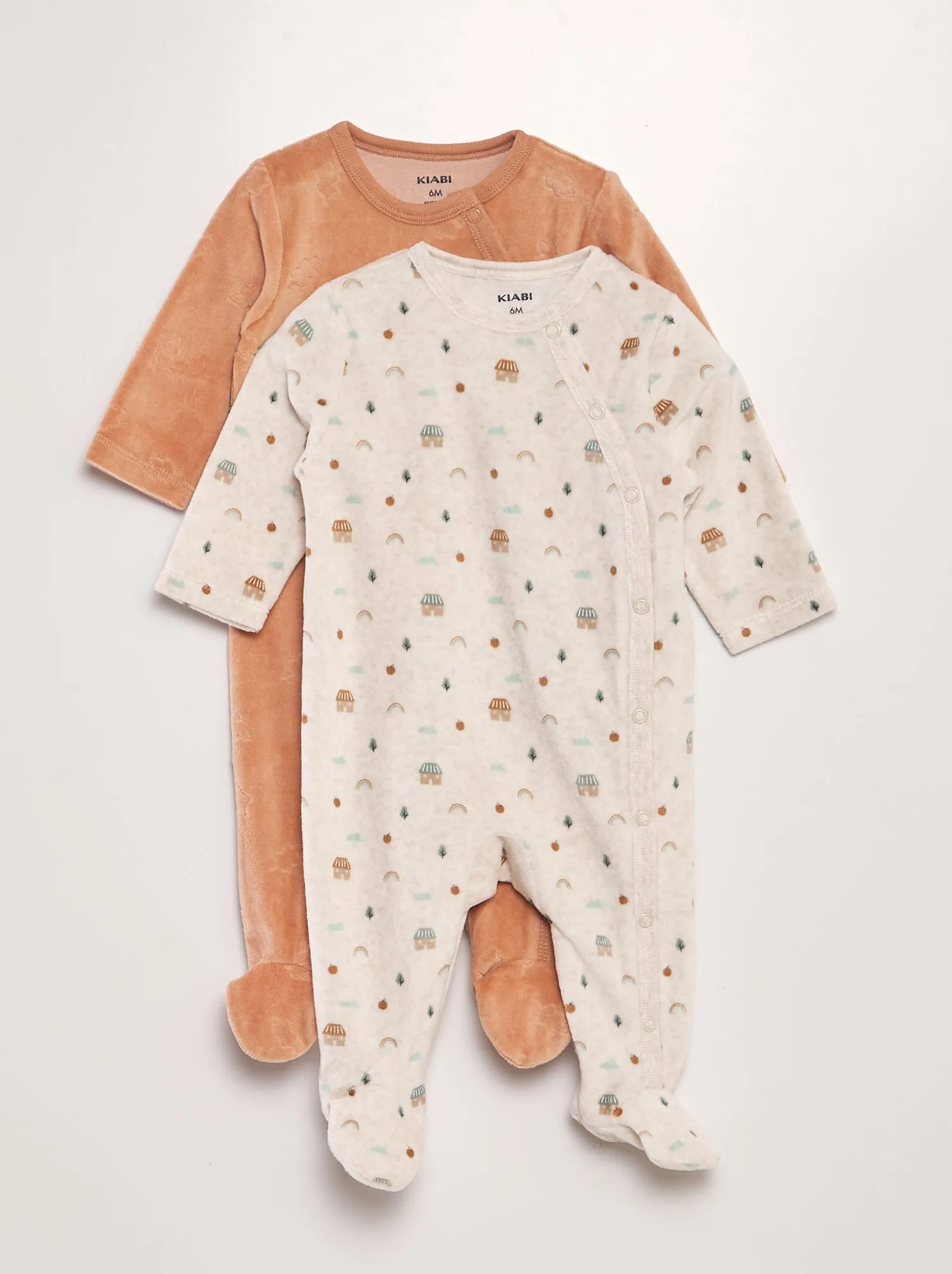 Set di 2 pigiami tutina - BEIGE