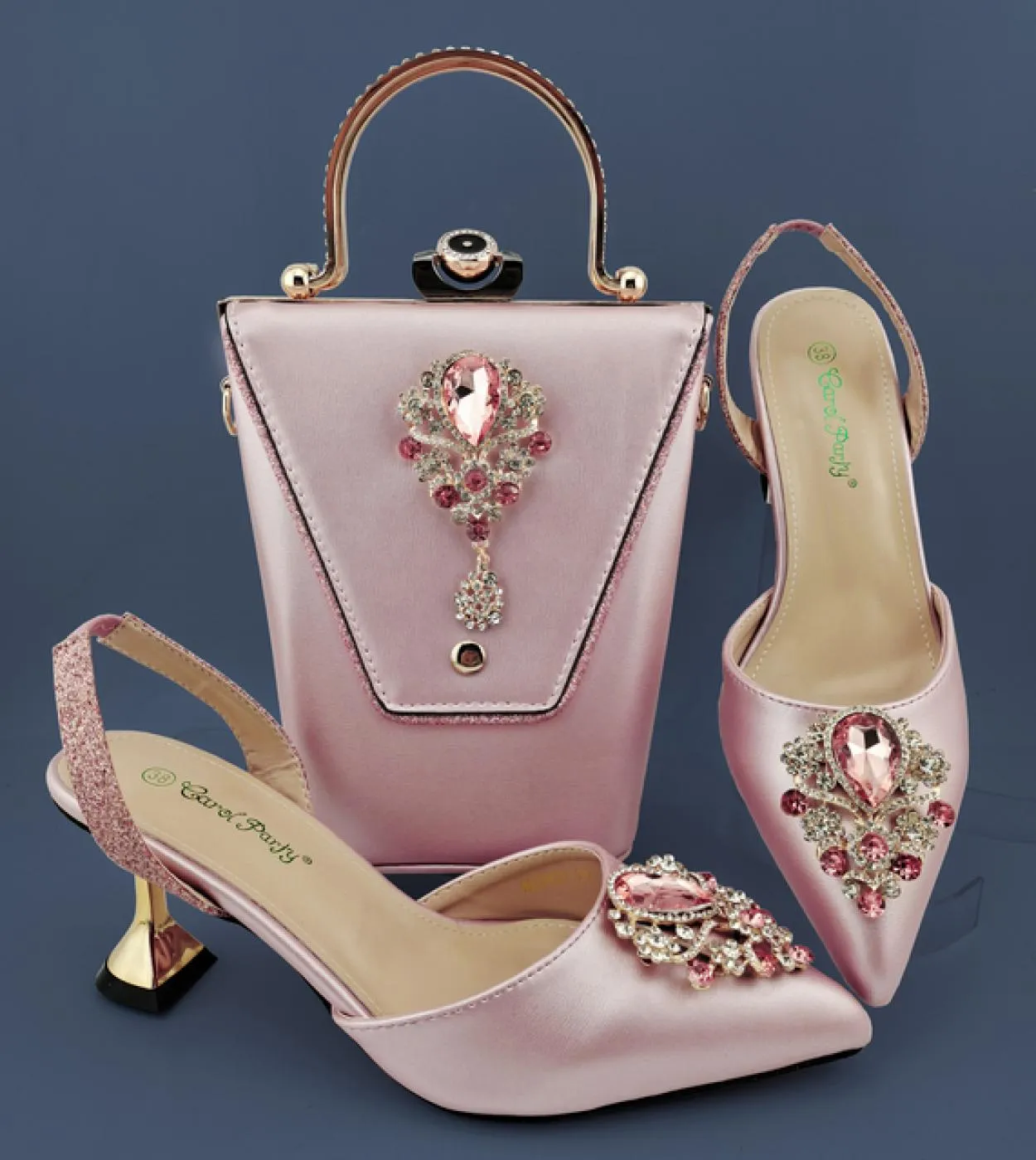 Set di borse per scarpe Qsgfc Pumps 2023 Set di borse per scarpe da donna eleganti Colore Pompe Tacchi alti