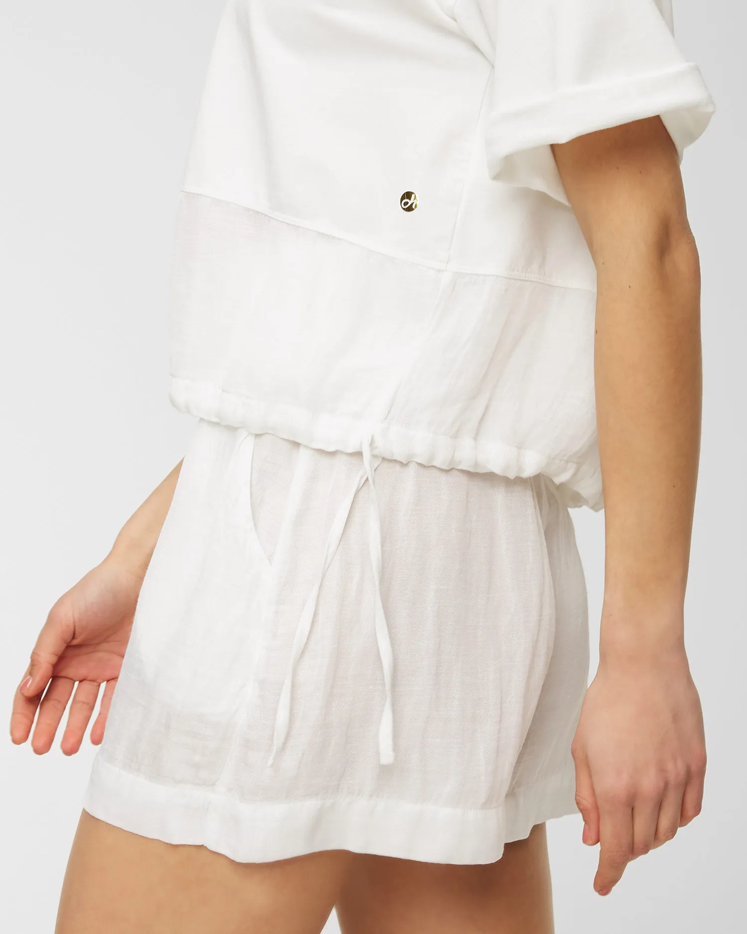 Shorts di lino Deha D83585-10001