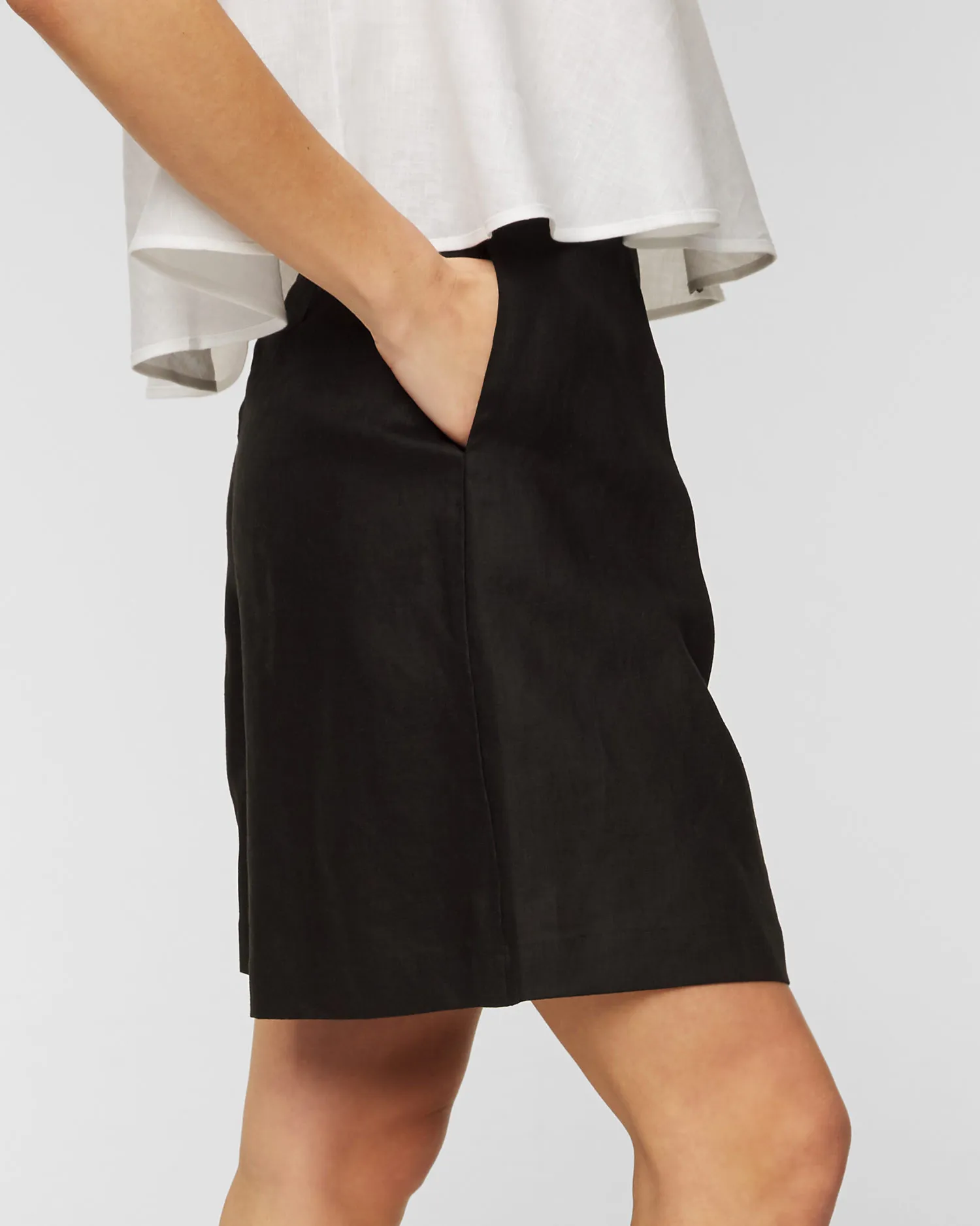 Shorts di lino Joslin Peyton JOS221363-black