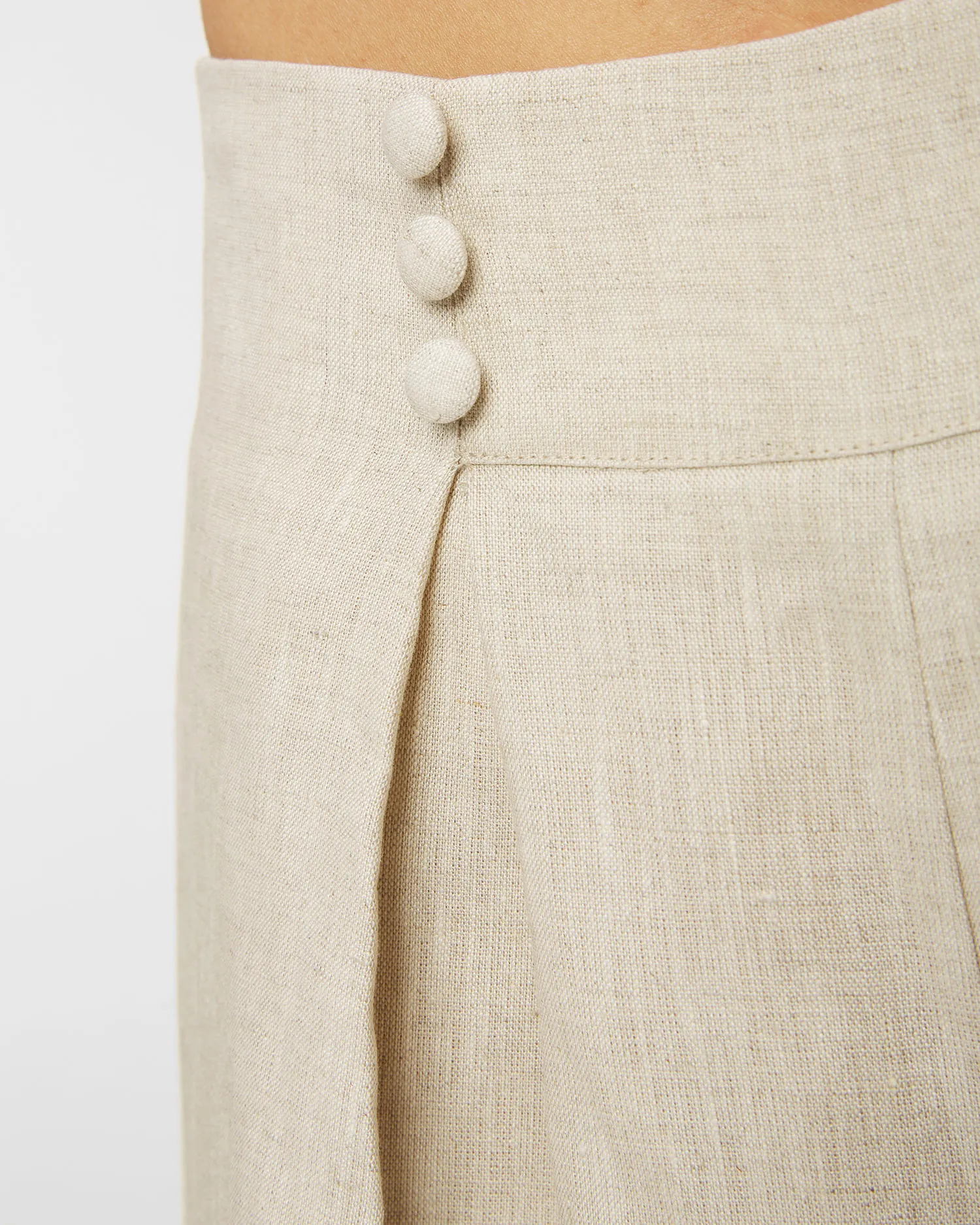 Shorts di lino Joslin Peyton JOS221363-flax