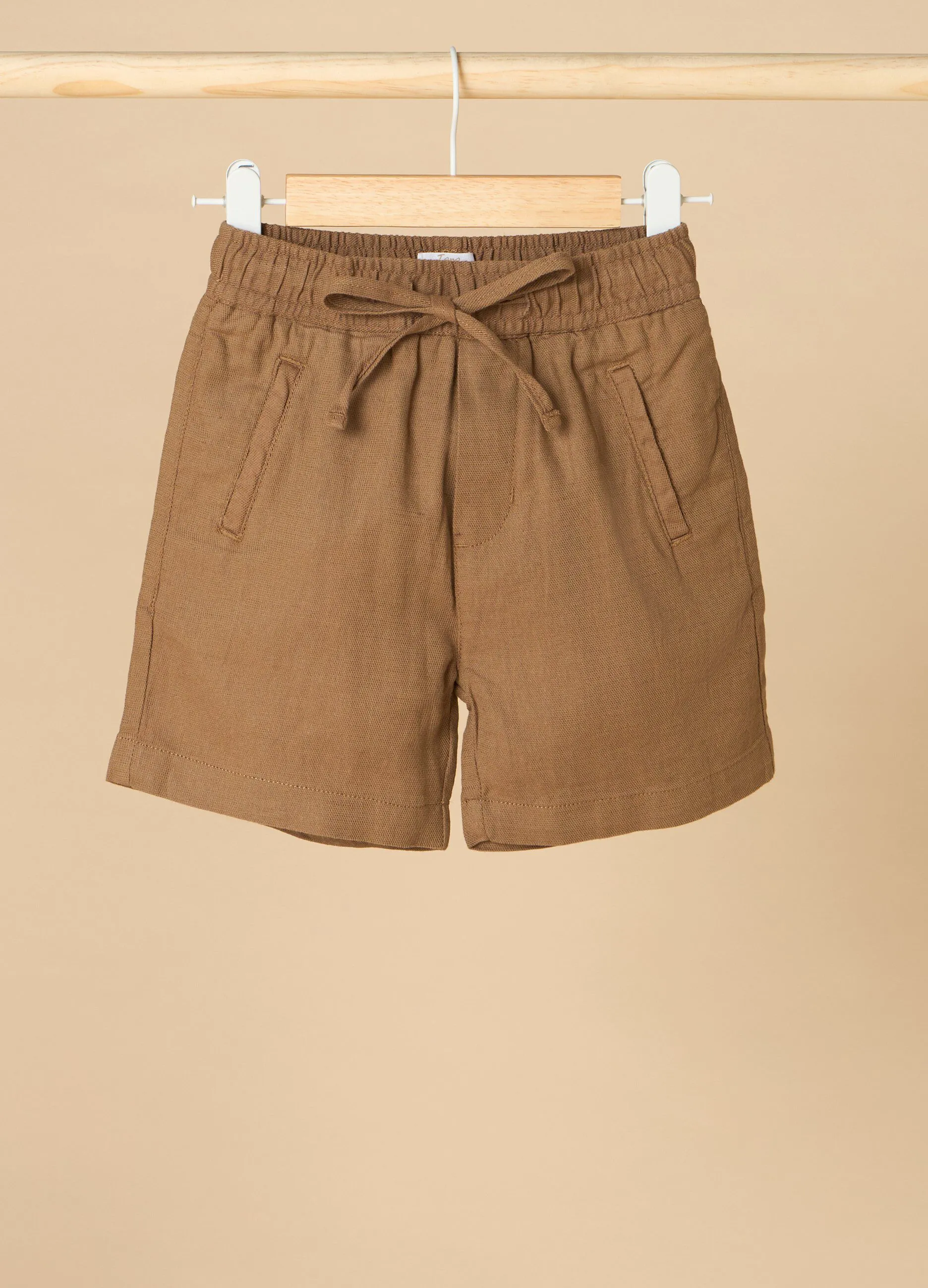 Shorts in misto lino