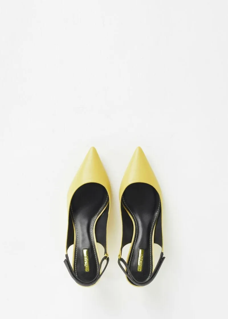 Slingback con cinturino a contrasto