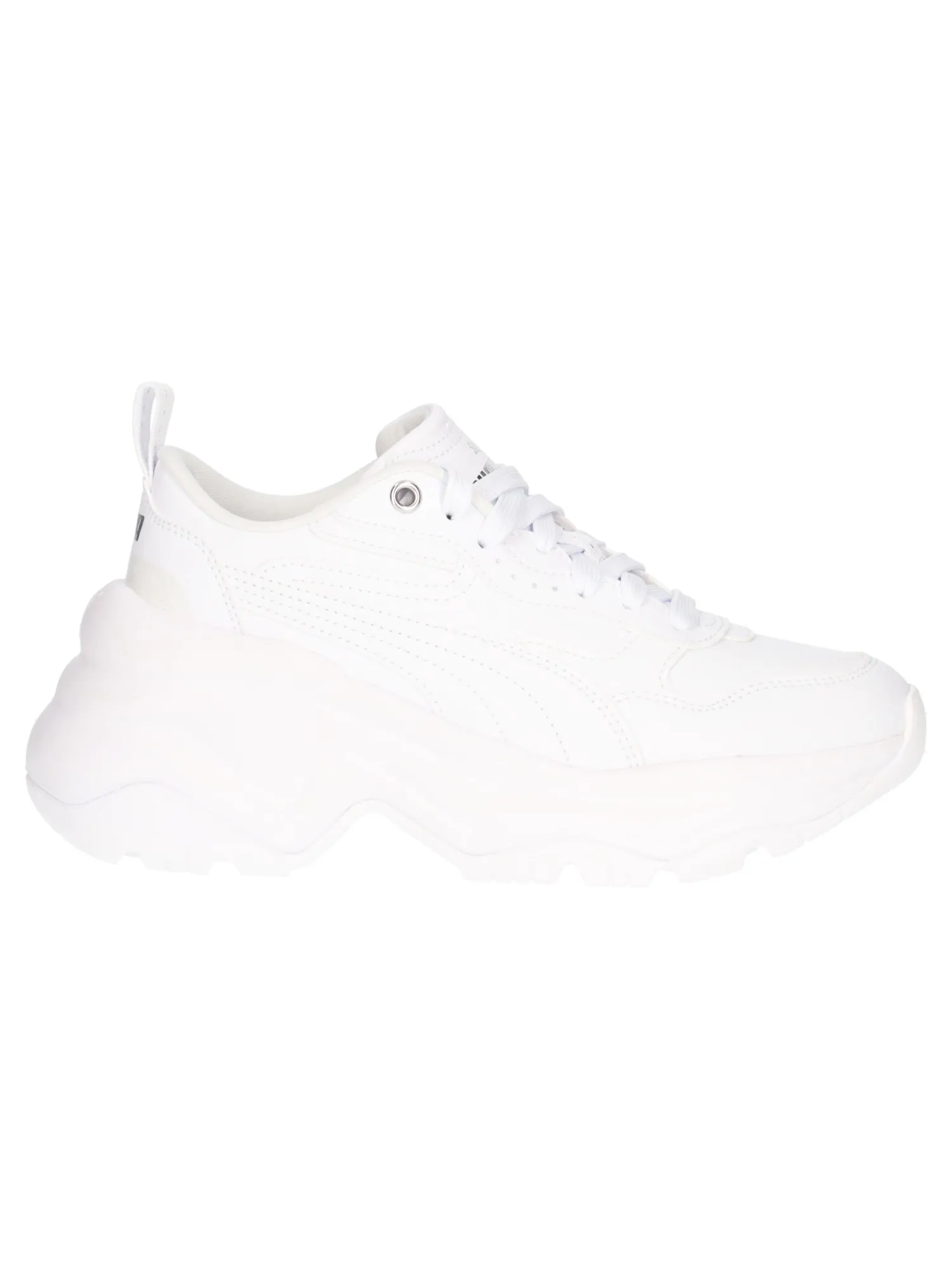 Sneaker con zeppa Puma Cilia Wedge da donna bianca