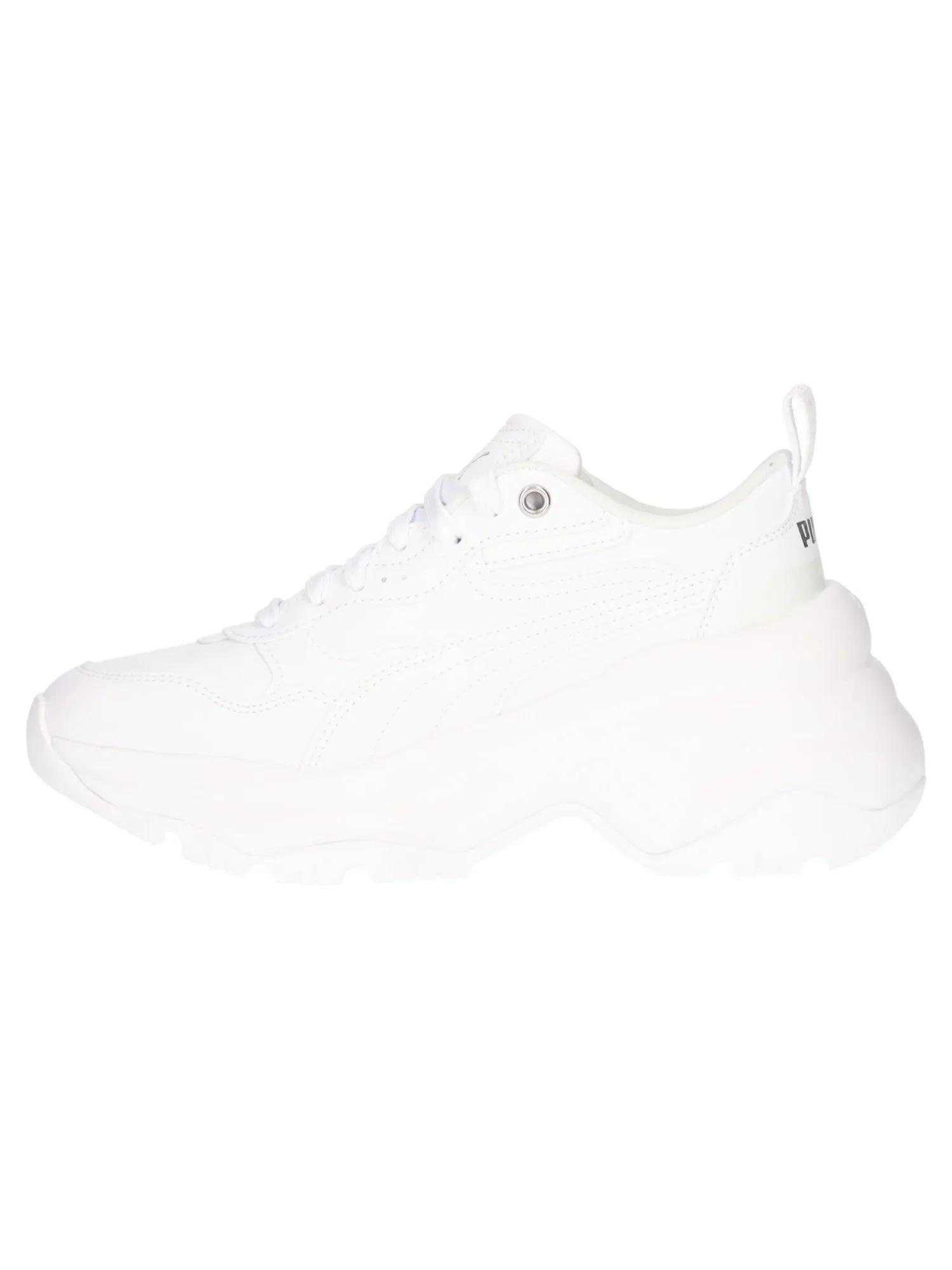 Sneaker con zeppa Puma Cilia Wedge da donna bianca