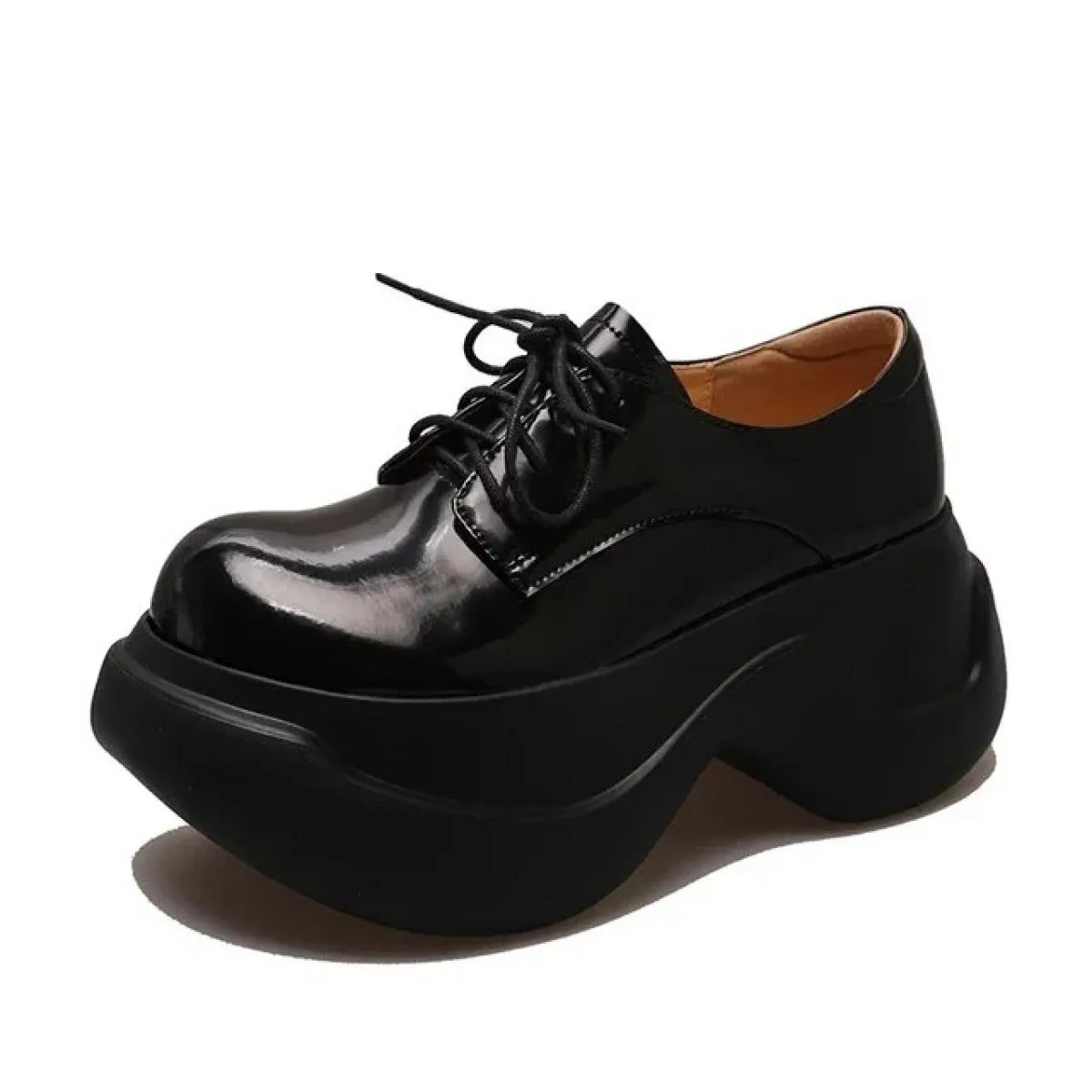 Sneakers robuste da donna autunnali 2024 scarpe con plateau stringate alla moda per donna scarpe da donna durevoli maggiorate al