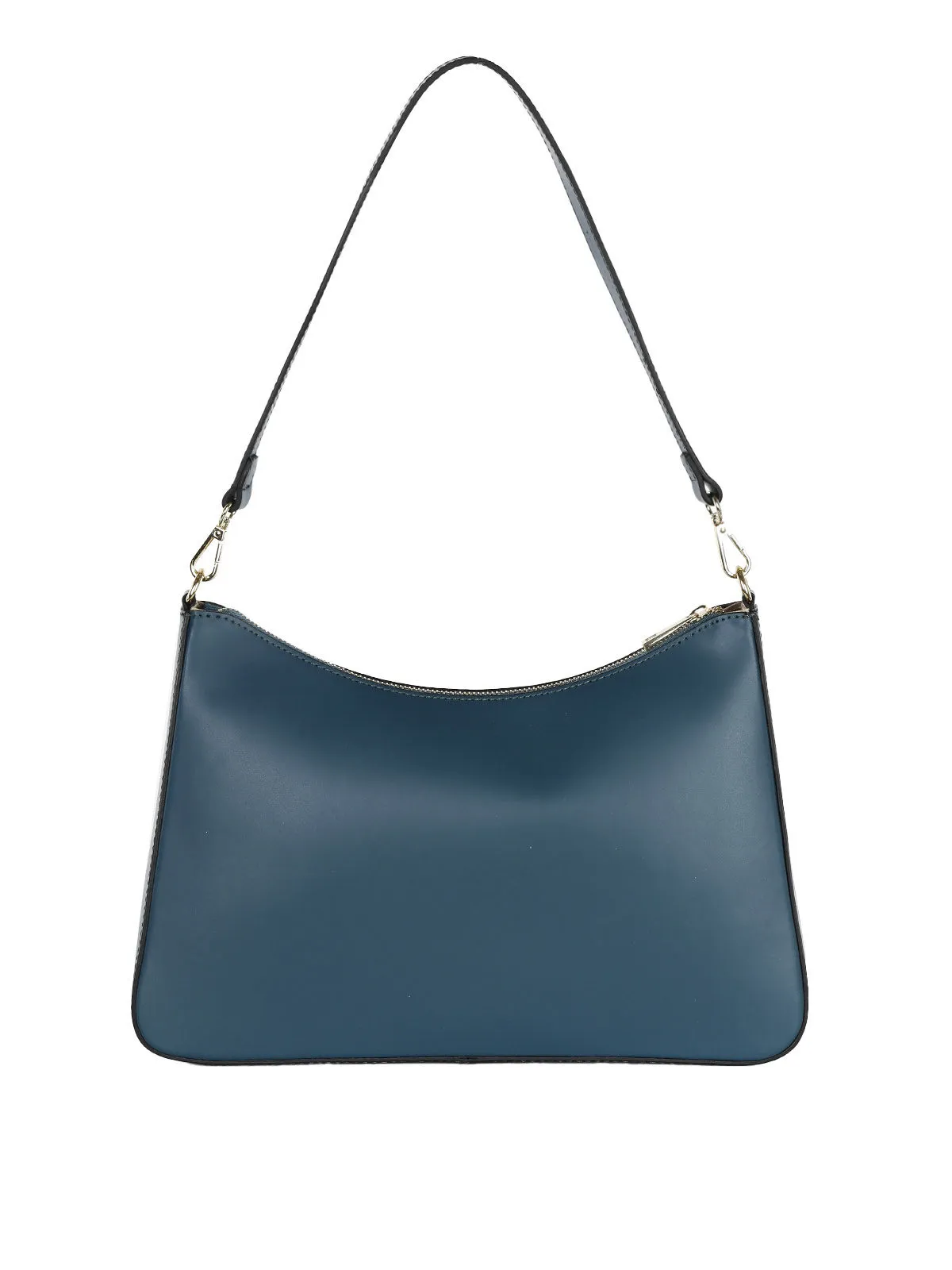 Solada Starre Baguette-Tasche aus echtem Leder