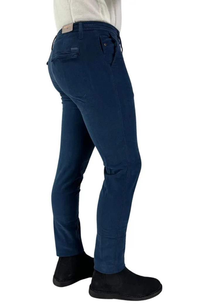 Squad2 pantalaccio in velluto con tasca america Klio