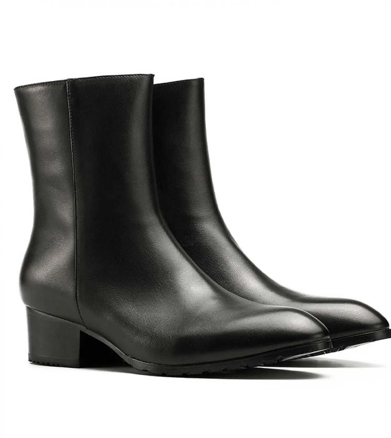 Stivali da uomo di tendenza britannica con tacchi alti 5 cm di altezza in vera pelle di lusso 2023 scarpe da festa per abiti inv
