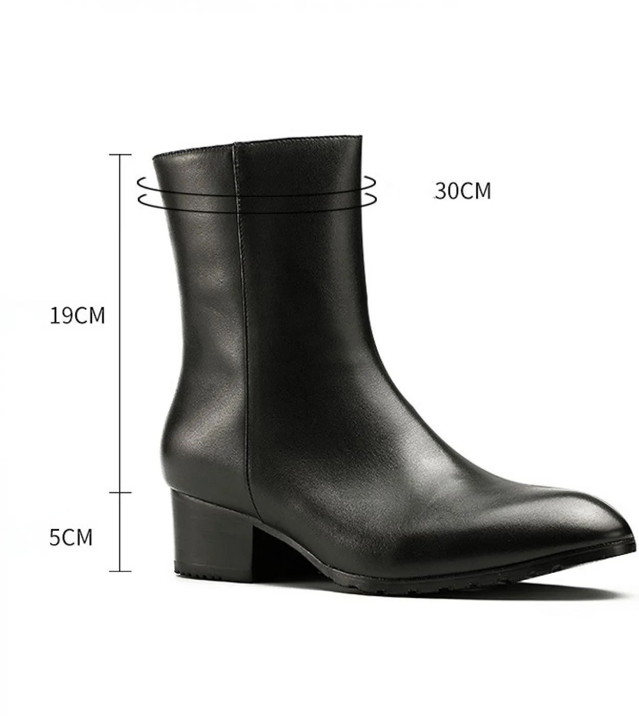 Stivali da uomo di tendenza britannica con tacchi alti 5 cm di altezza in vera pelle di lusso 2023 scarpe da festa per abiti inv