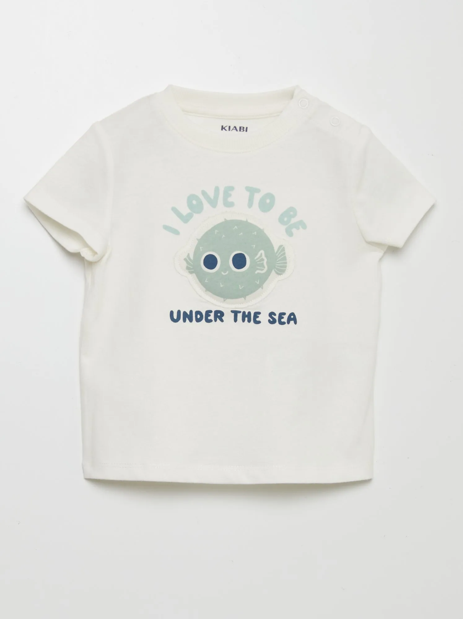T-shirt con animazione in rilievo - BIANCO