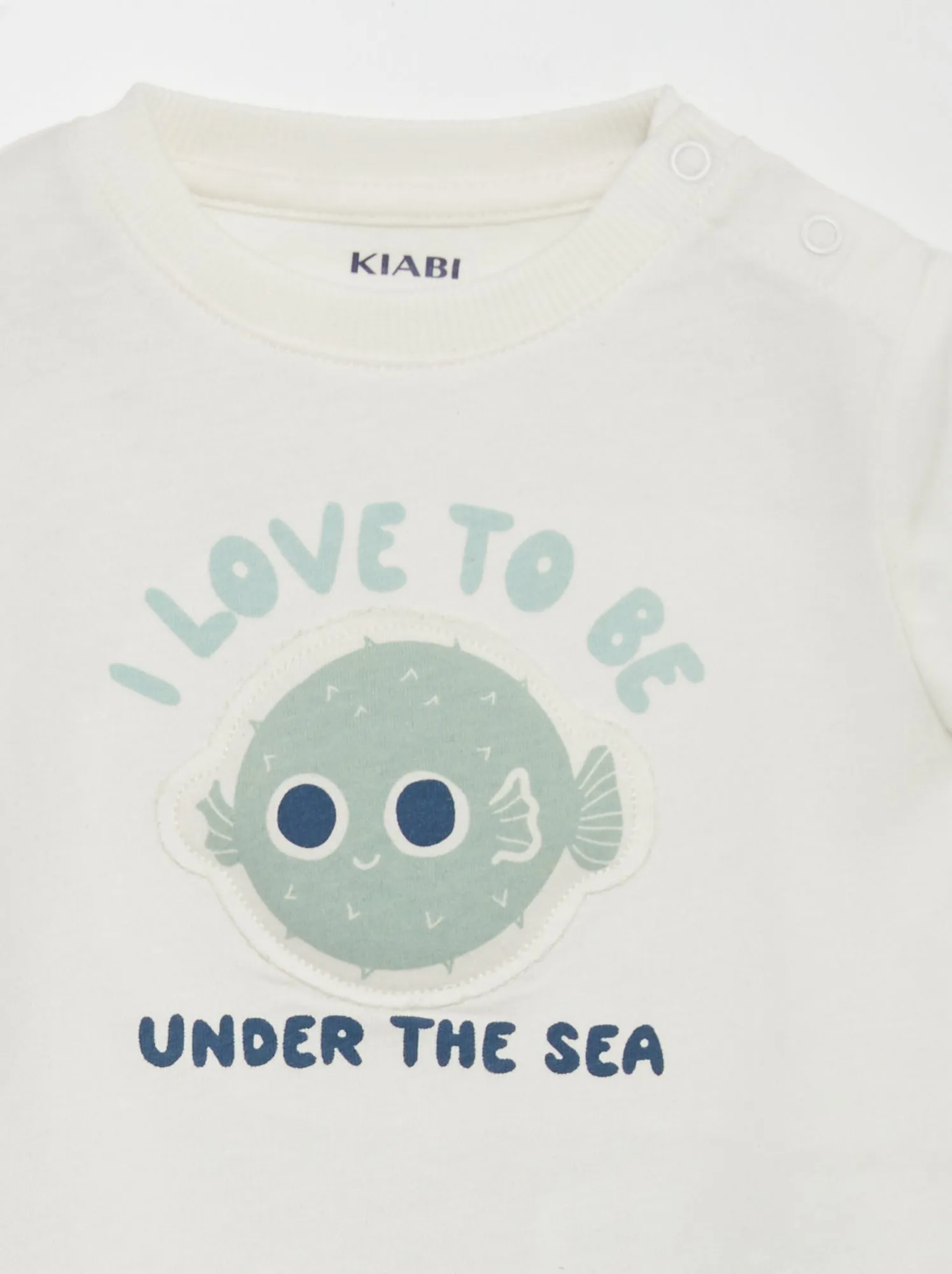 T-shirt con animazione in rilievo - BIANCO