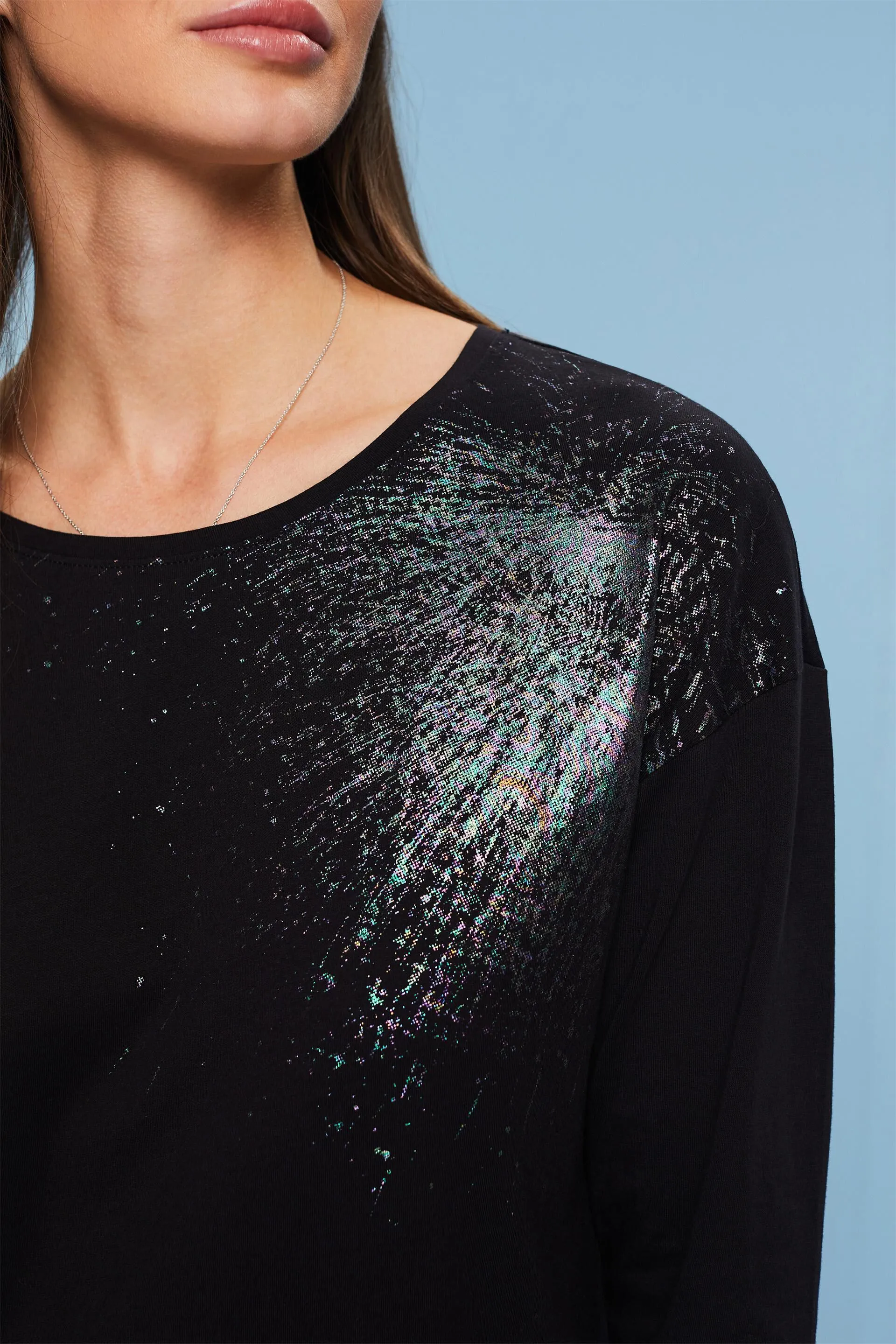 T-shirt con stampa a girocollo
