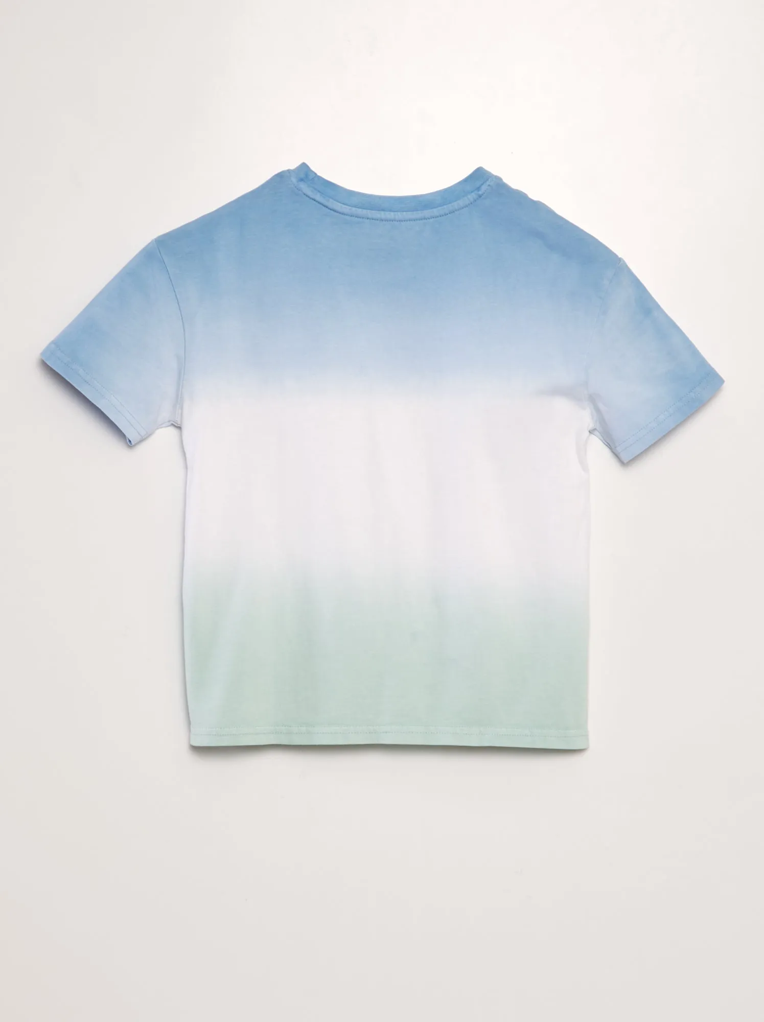 T-shirt larga 'tie and dye' - BLU