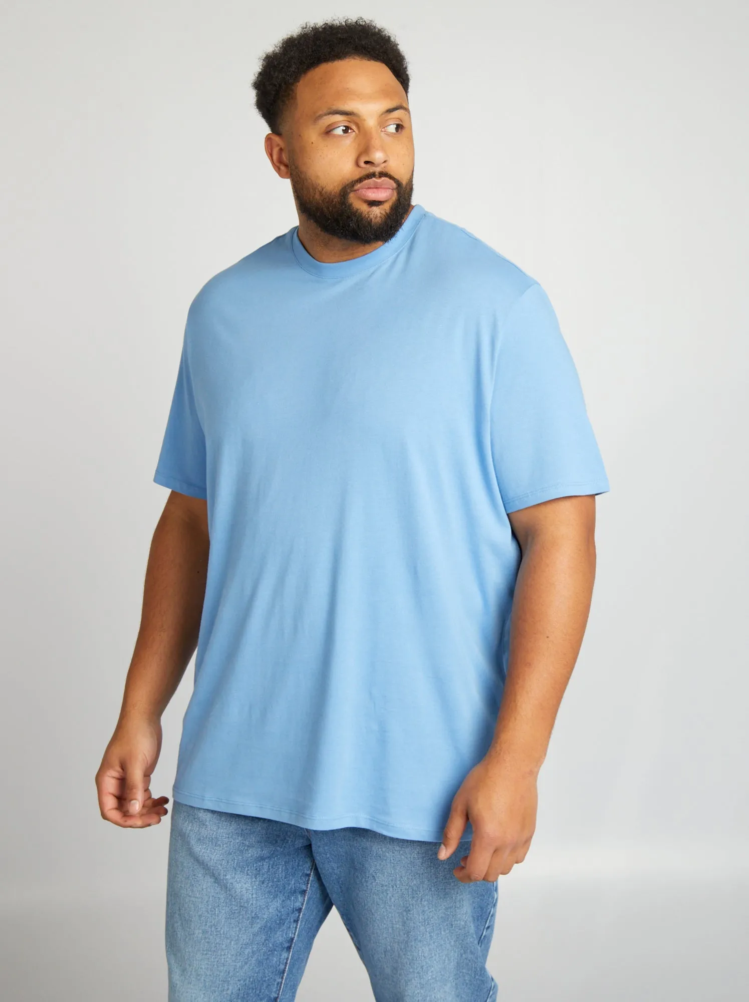 T-shirt puro cotone - BLU