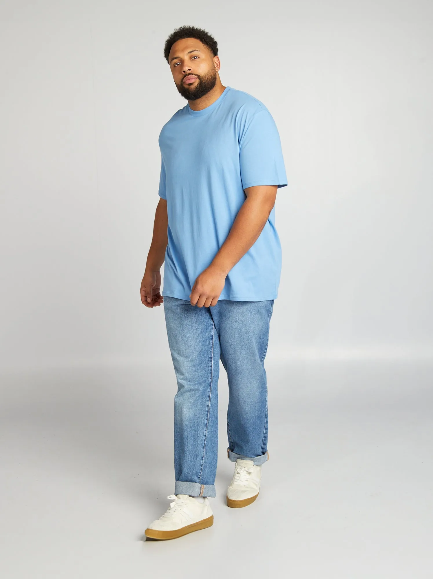 T-shirt puro cotone - BLU