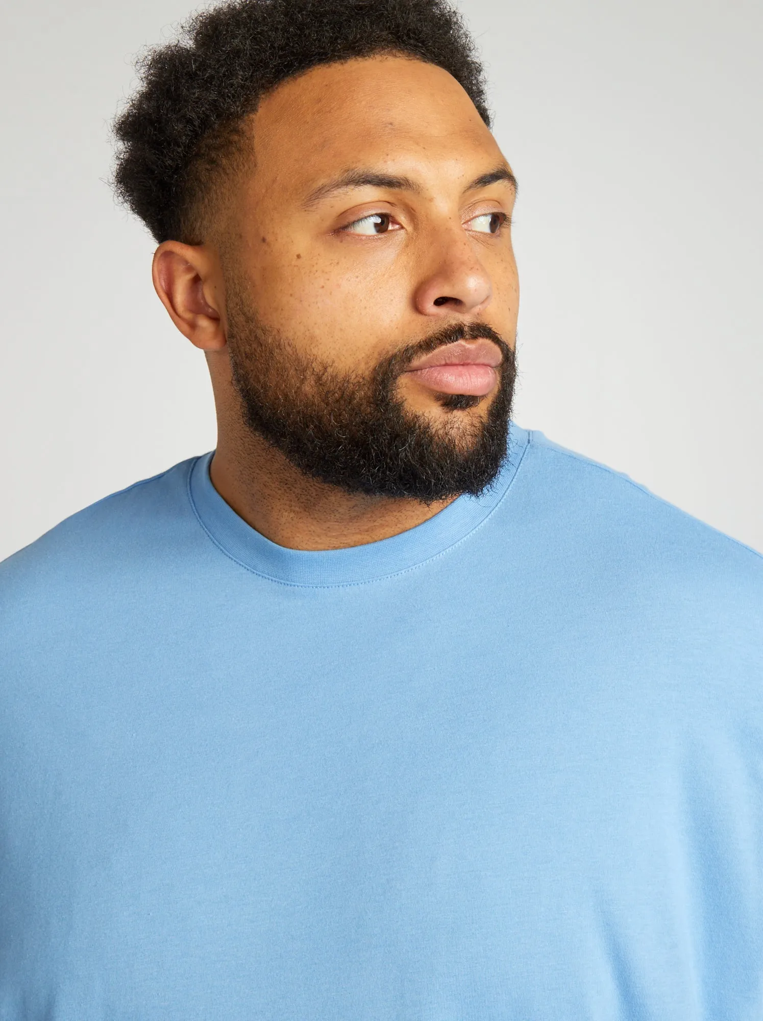 T-shirt puro cotone - BLU