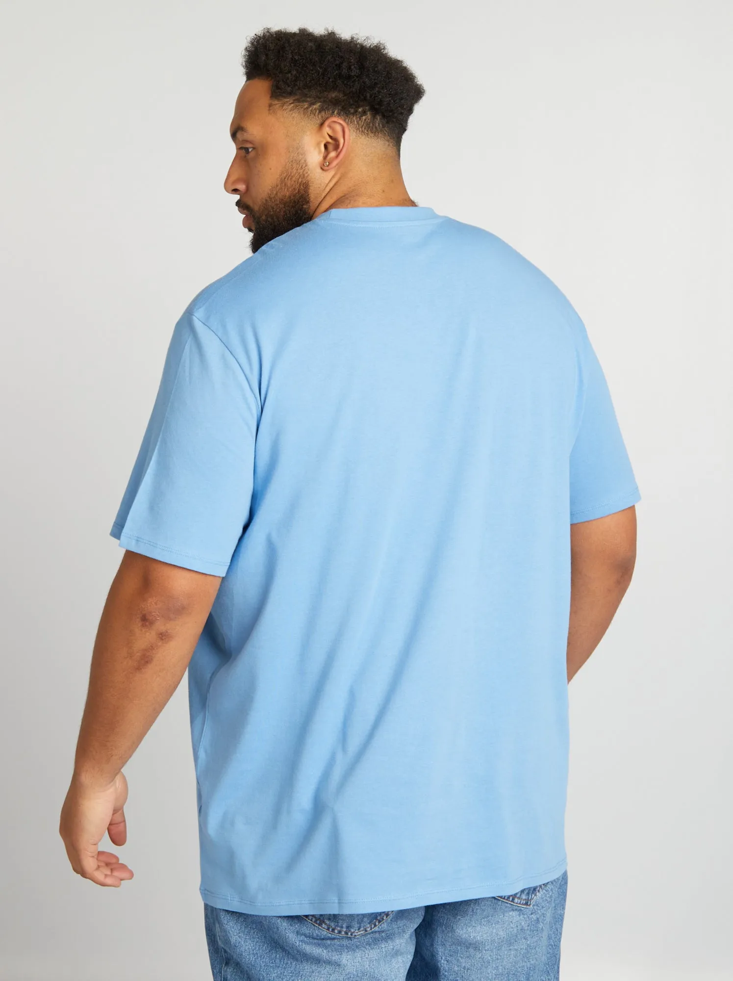 T-shirt puro cotone - BLU