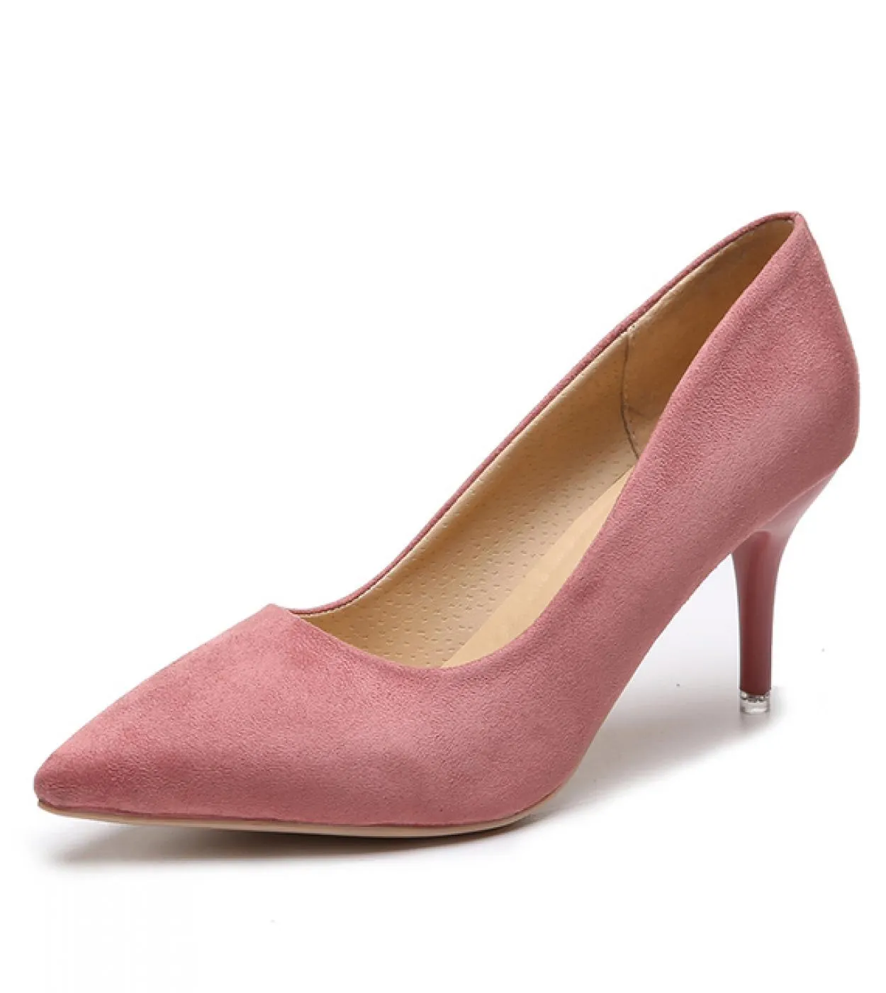 Taglie più grandi 44 Tacchi alti Scarpe eleganti da donna Décolleté in pelle verniciata Scarpe da barca con punta a punta Tacchi