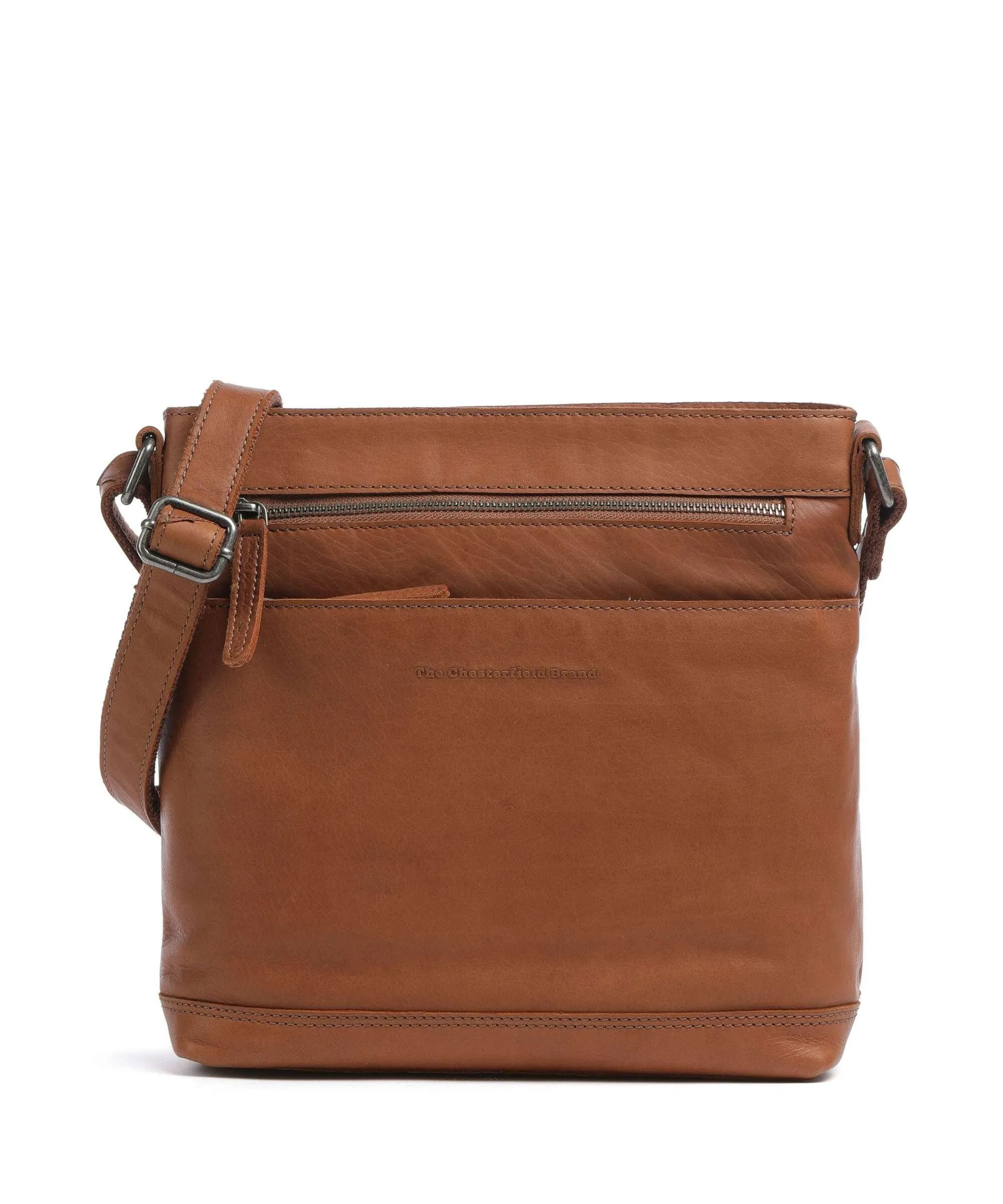  The Chesterfield Brand Cow Wax Pull Up Almeria Borsa a tracolla pelle di vacchetta pull-up cognac  