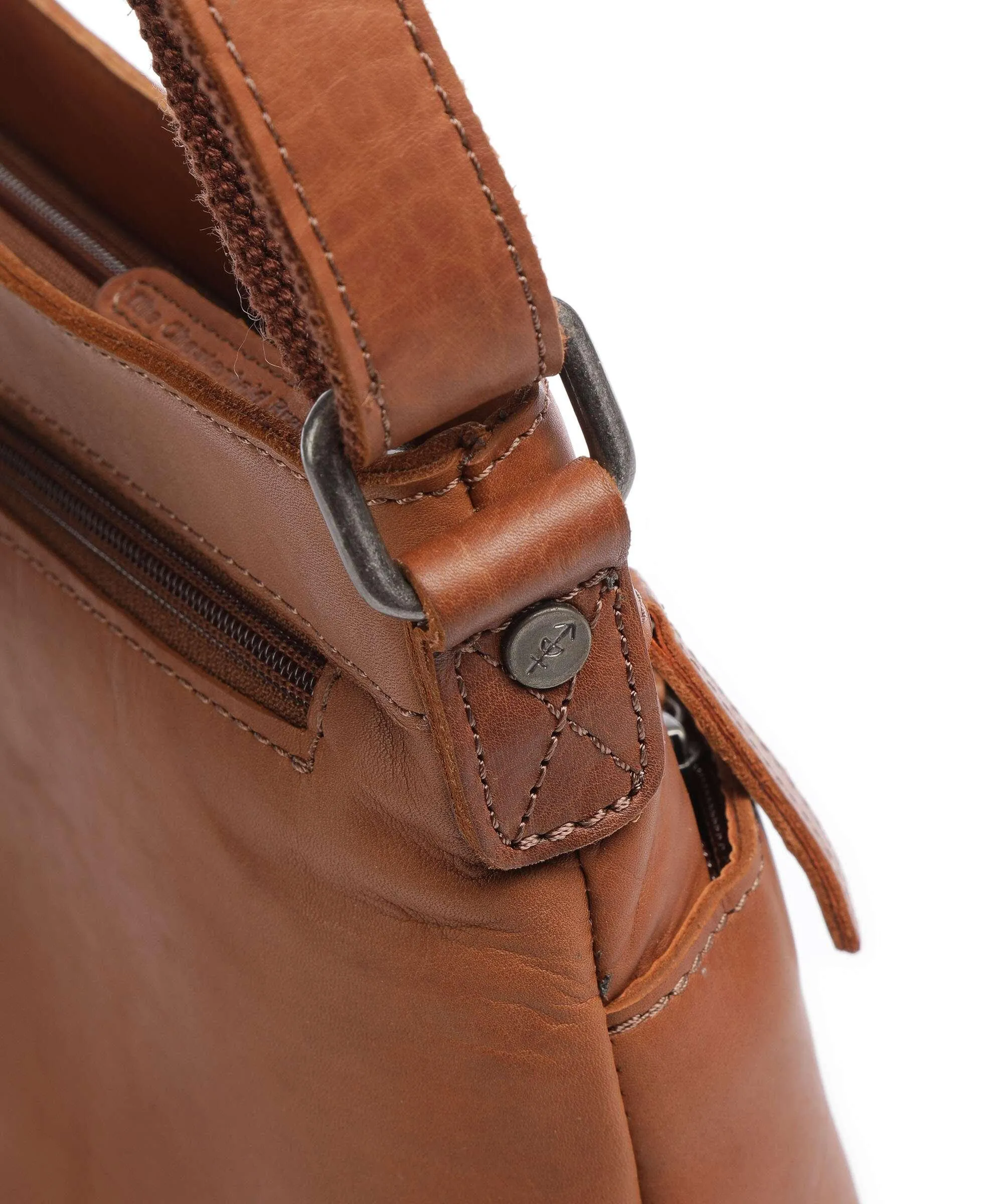  The Chesterfield Brand Cow Wax Pull Up Almeria Borsa a tracolla pelle di vacchetta pull-up cognac  