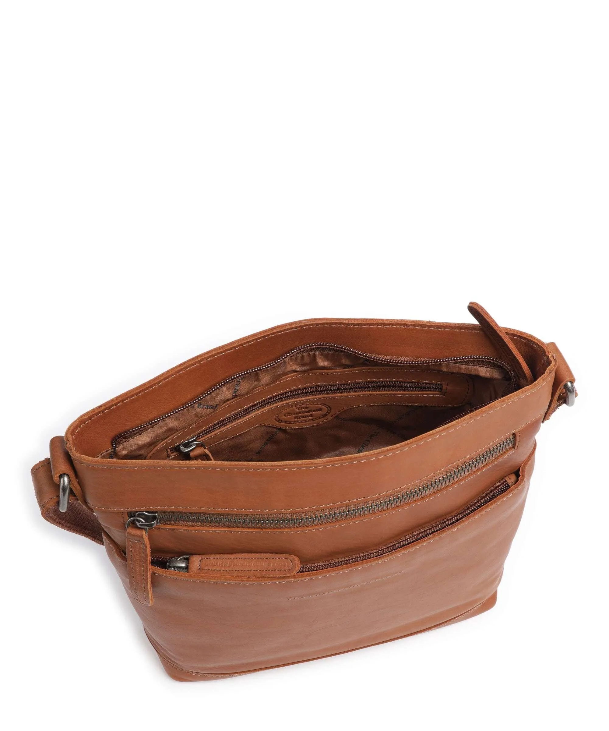  The Chesterfield Brand Cow Wax Pull Up Almeria Borsa a tracolla pelle di vacchetta pull-up cognac  