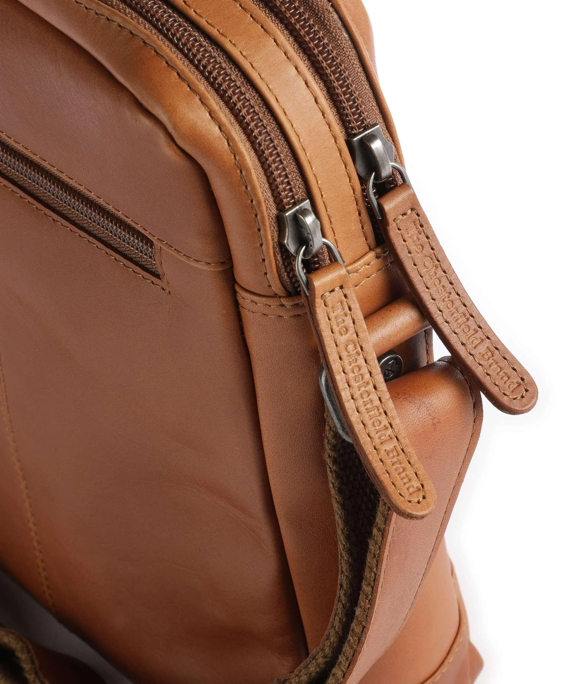  The Chesterfield Brand Cow Wax Pull Up Arnhem Borsa a tracolla pelle a grana fine cognac  
