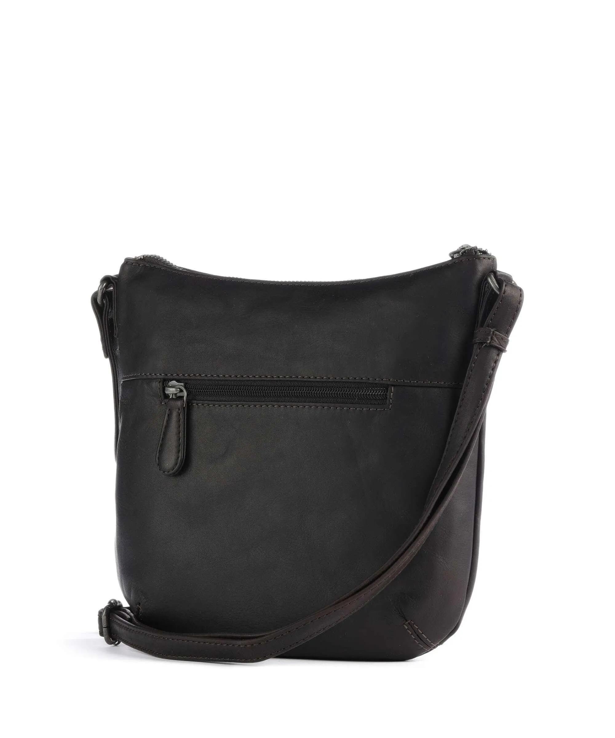  The Chesterfield Brand Cow Wax Pull Up Redding Borsa a tracolla pelle a grana fine marrone scuro  