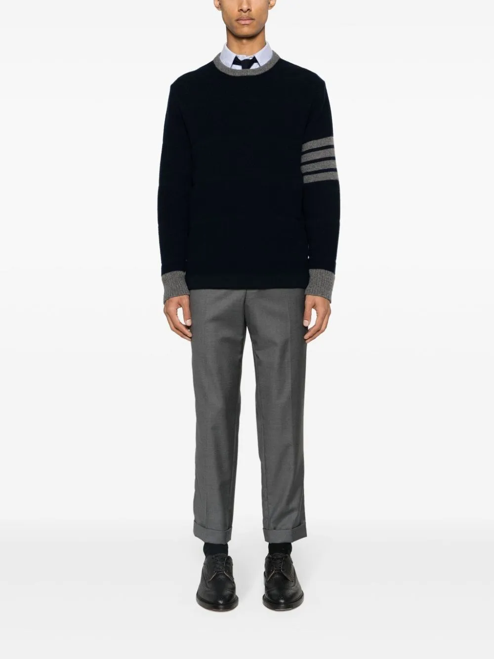   Thom Browne  Maglia in lana merino '4-bar'  