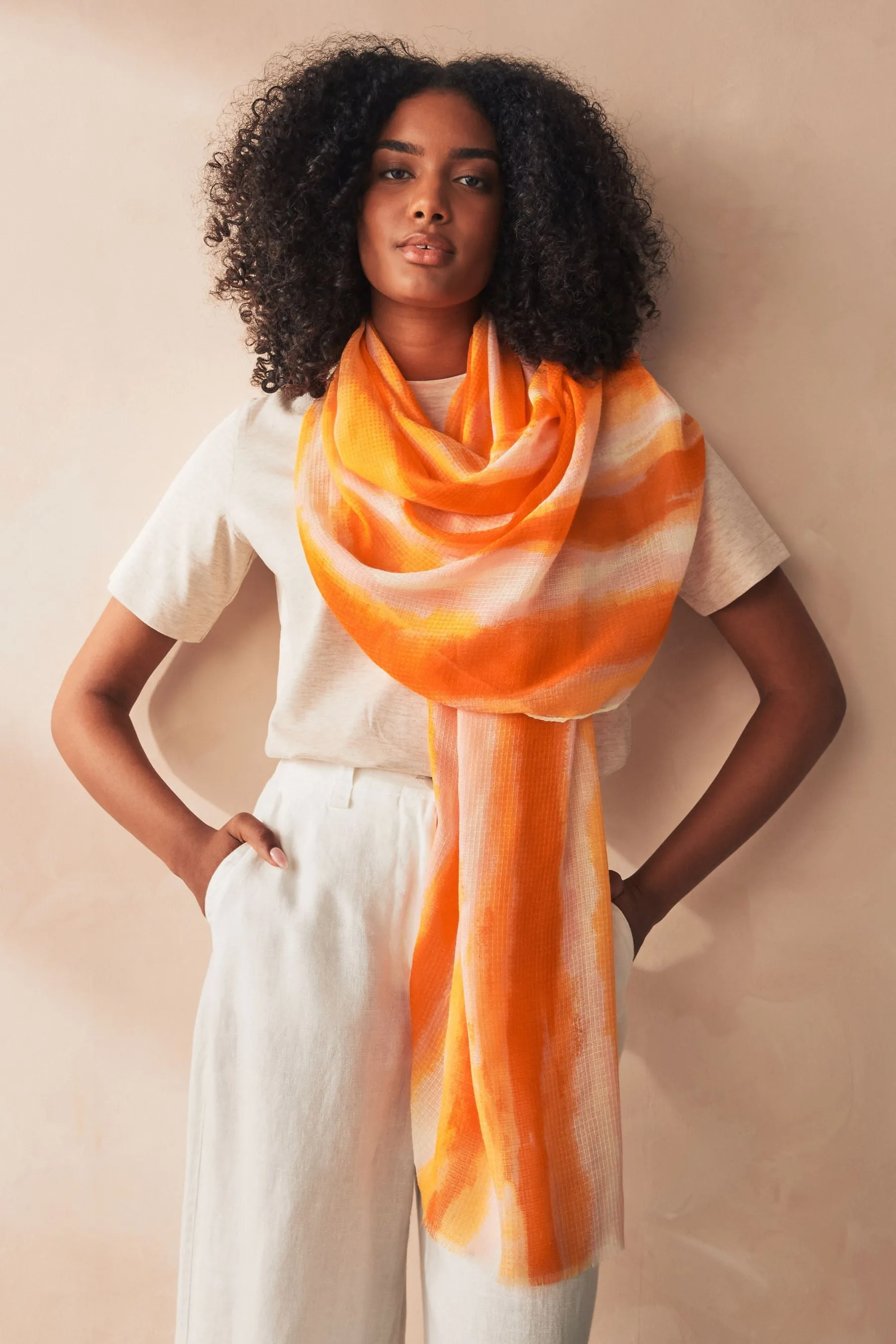 Tie-dye acceso  - Sciarpa leggera