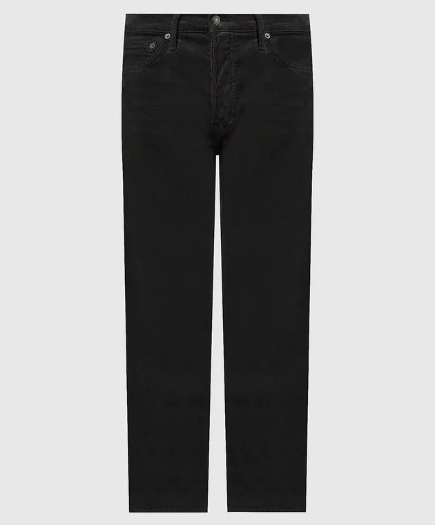 Tom Ford Pantaloni di velluto a coste verdi DPR001DMC009S23