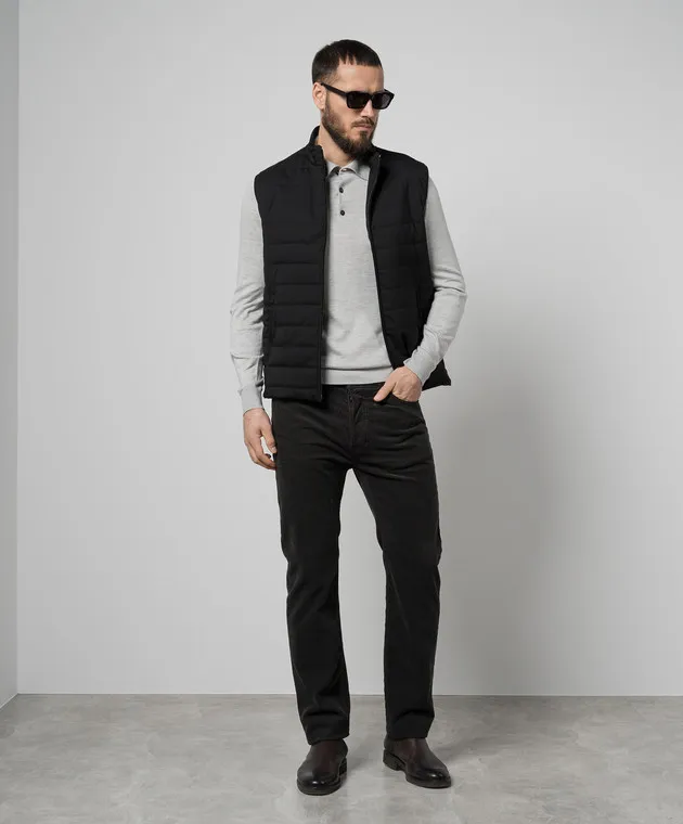 Tom Ford Pantaloni di velluto a coste verdi DPR001DMC009S23