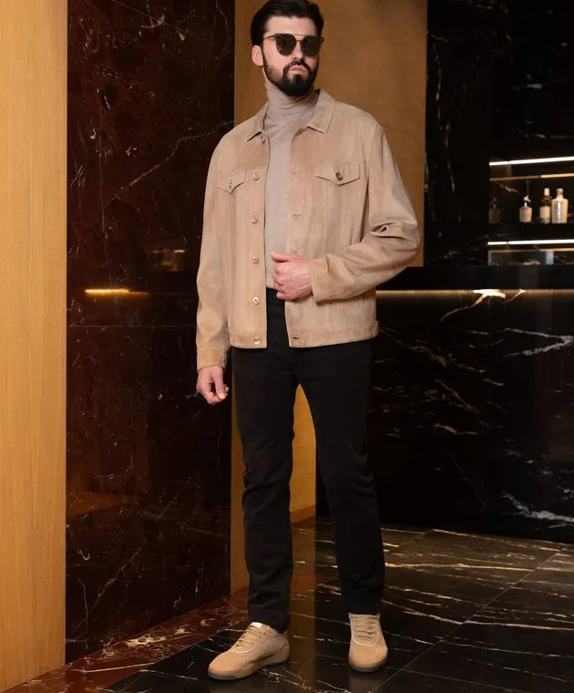 Tom Ford Pantaloni di velluto a coste verdi DPR001DMC009S23