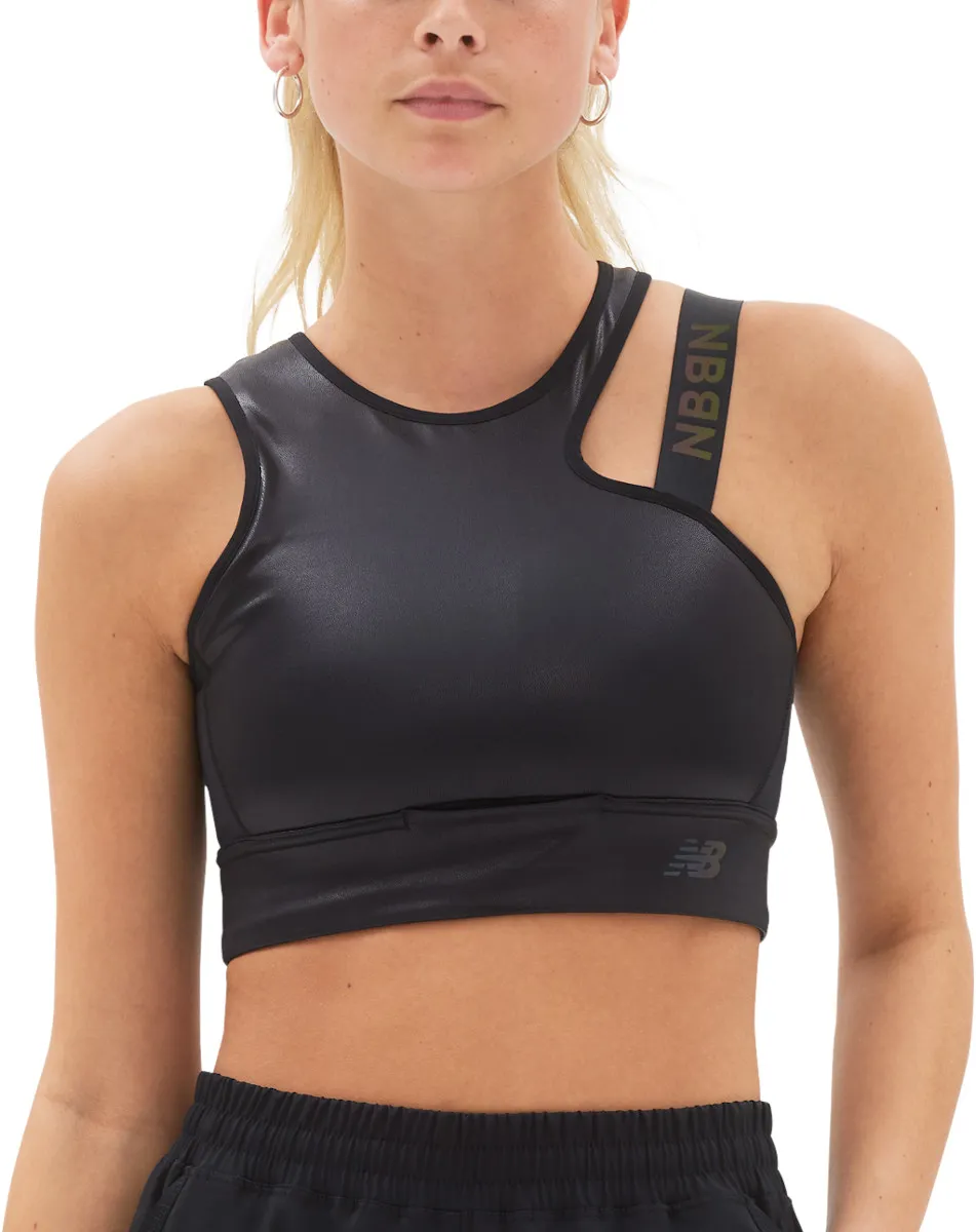 Top e Reggiseni New Balance Q Speed Shape Shield Crop Bra