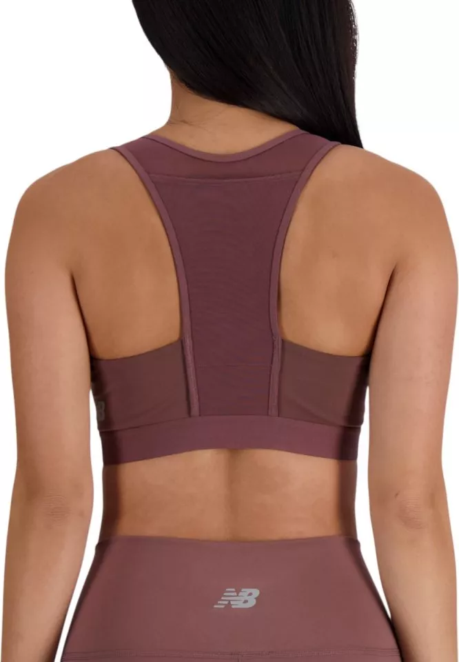 Top e Reggiseni New Balance Sleek Medium Support Pocket Sports Bra