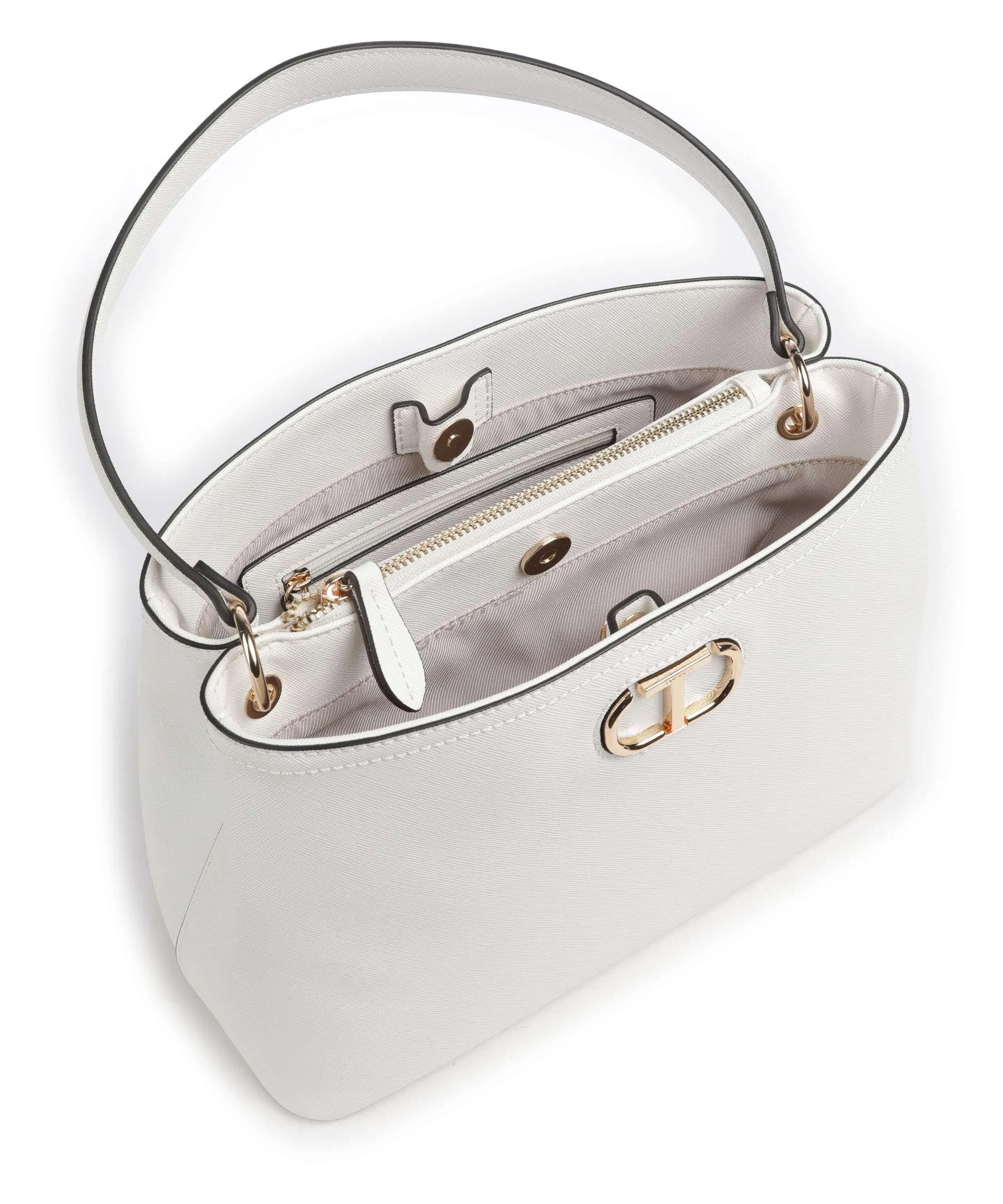  Twinset Saffiano Borsa a spalla pelle sintetica bianco  