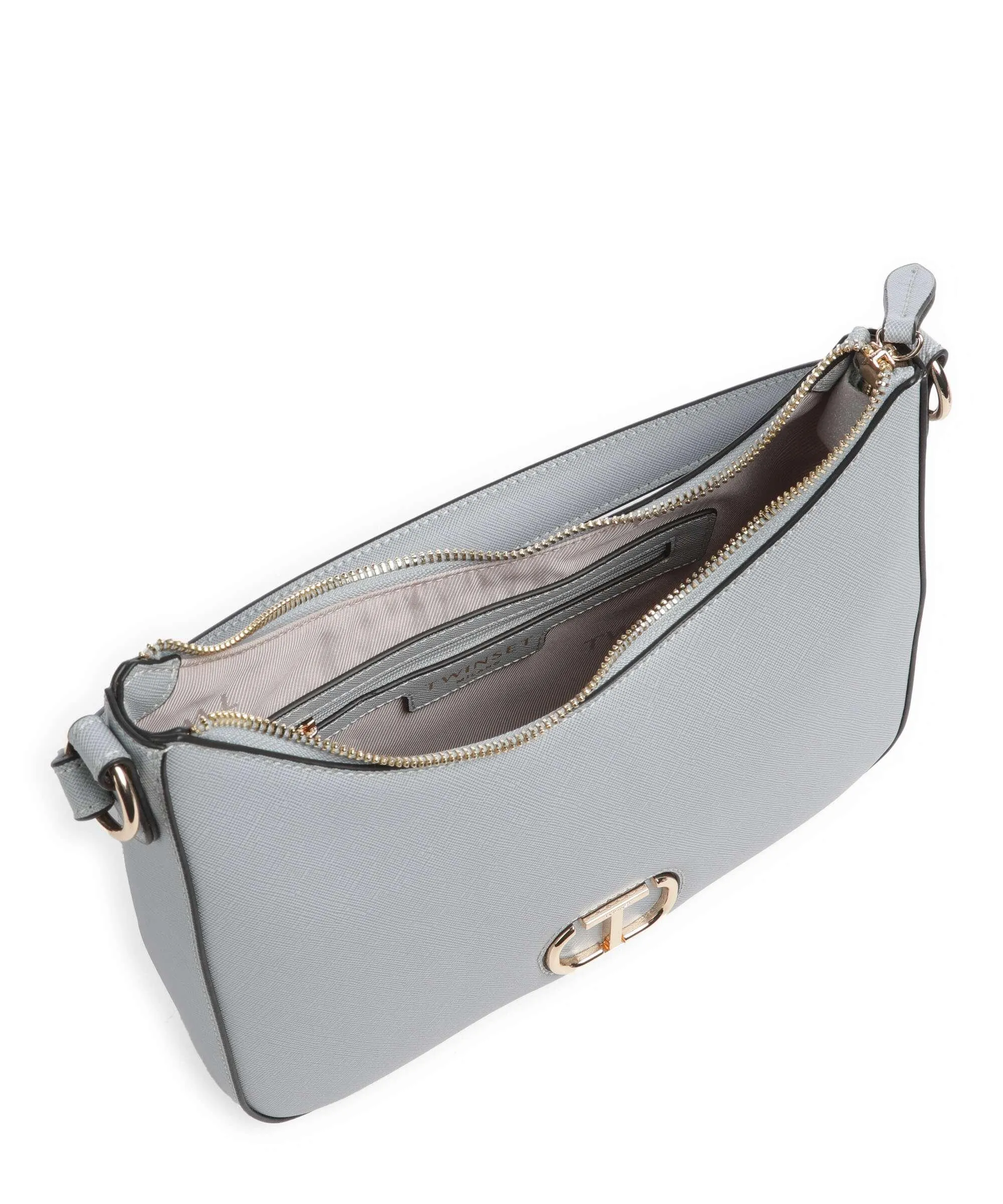  Twinset Saffiano Borsa hobo pelle sintetica blu-grigio  