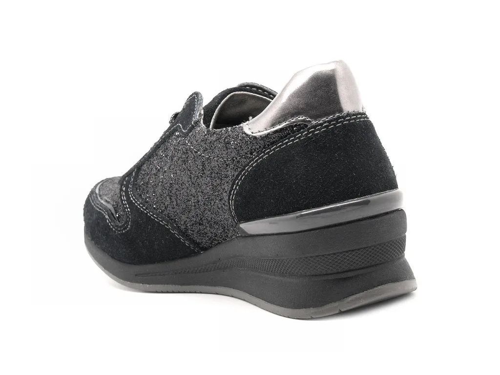 Valleverde sneakers stringate con glitter