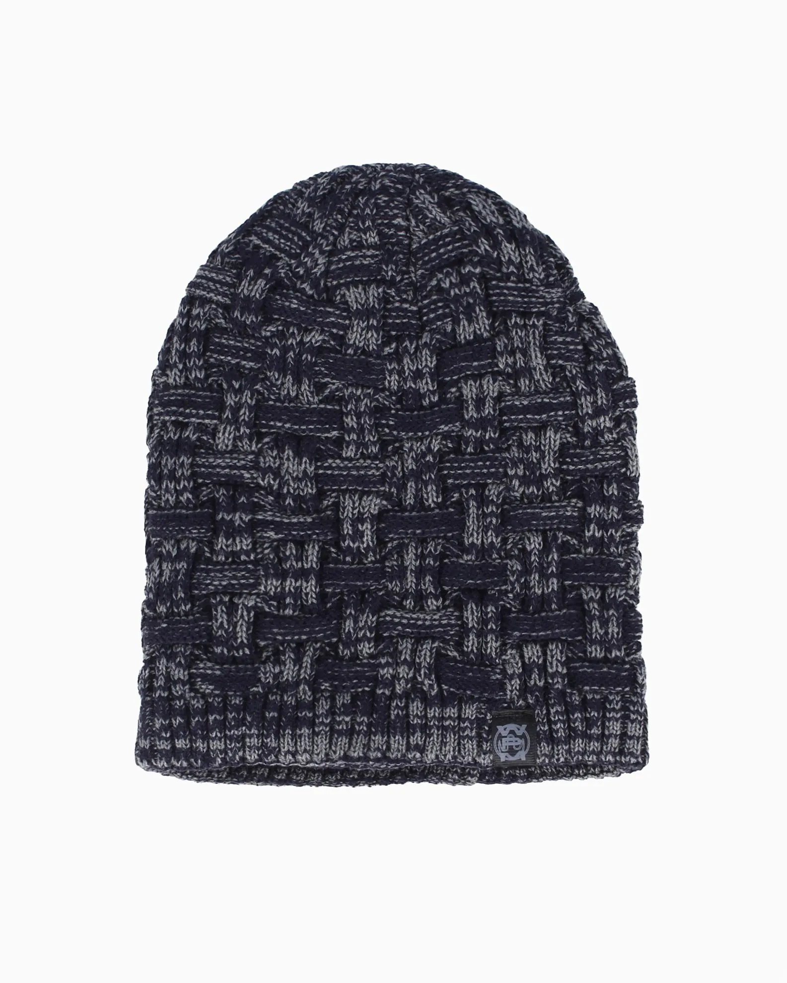 WAMPUM - Cuffia blu a maglia con interno rifinito in pelliccia                                            Previous productWAMPUM