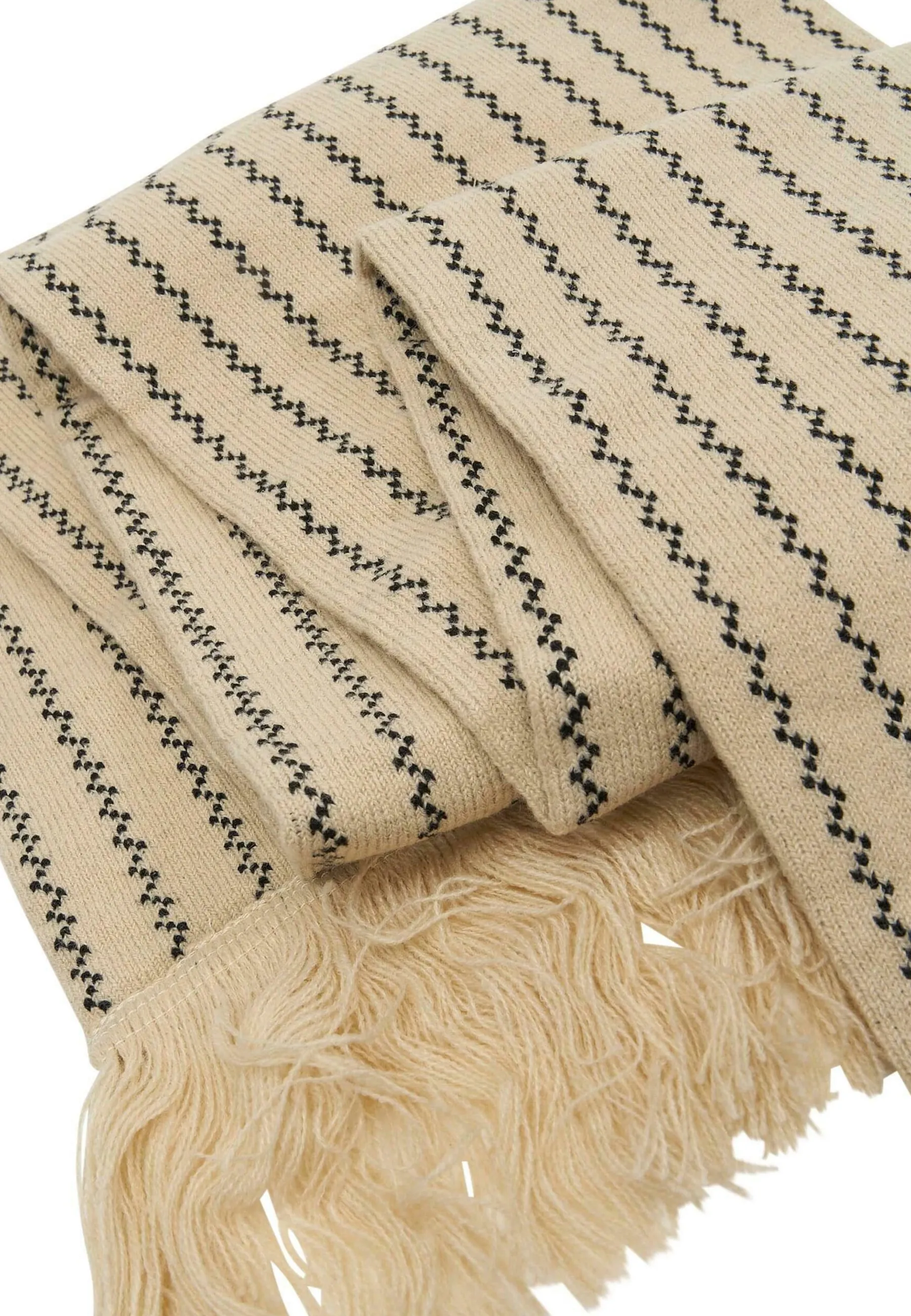 WOVEN SIGNATURE ZICZAC PINSTRIPE SCARF - Sciarpa