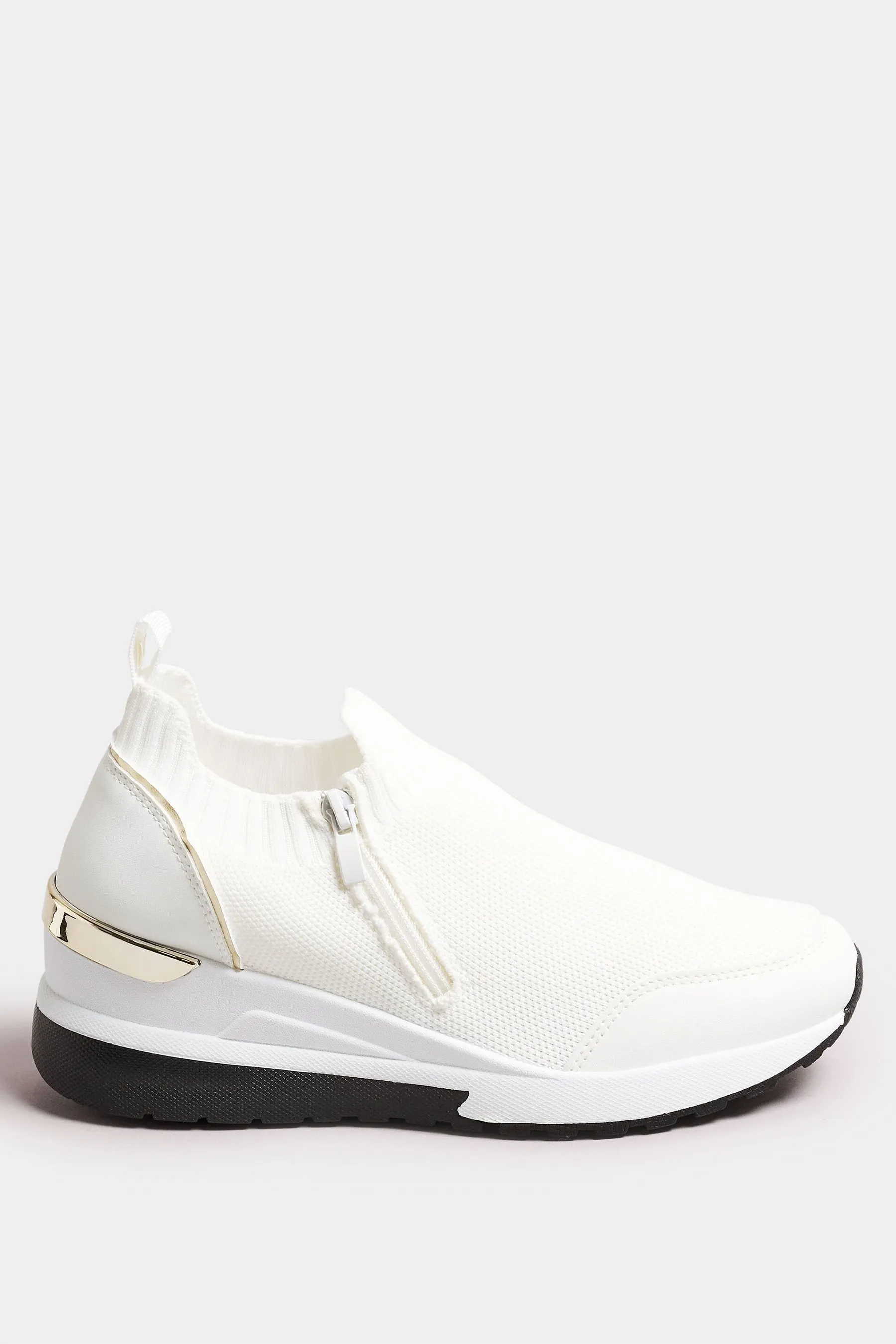 Yours Curve - Scarpe da ginnastica meic con plateau e vestibilità ampia