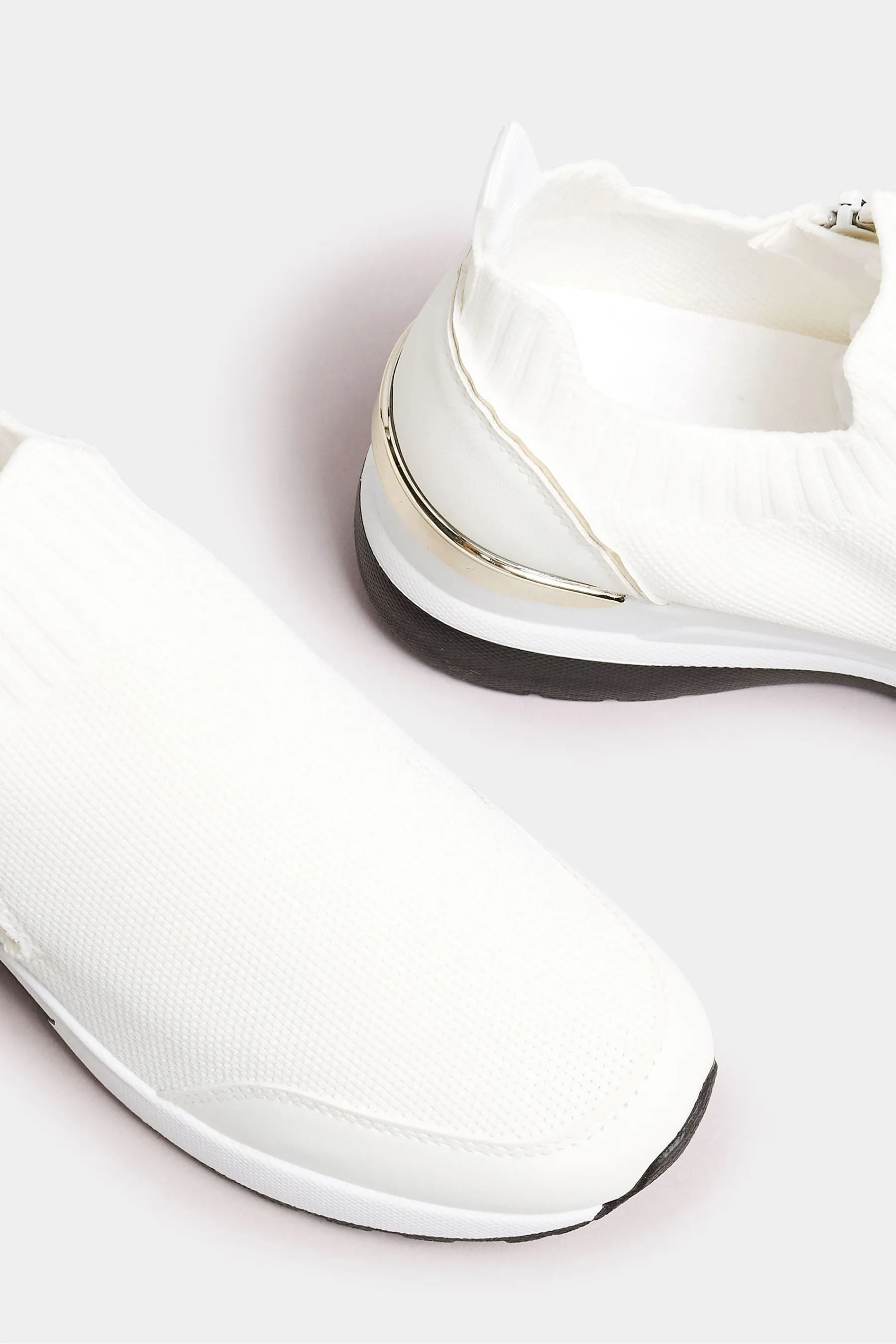 Yours Curve - Scarpe da ginnastica meic con plateau e vestibilità ampia