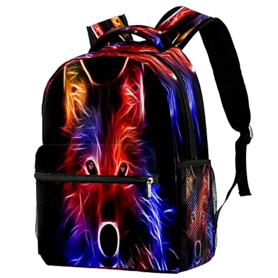 Zaino Casual Classico Di Base Da Viaggio Con Tasche Laterali Per Bottiglia, Zaino Animali In Tazza Per Ragazze Con Spallacci Imb